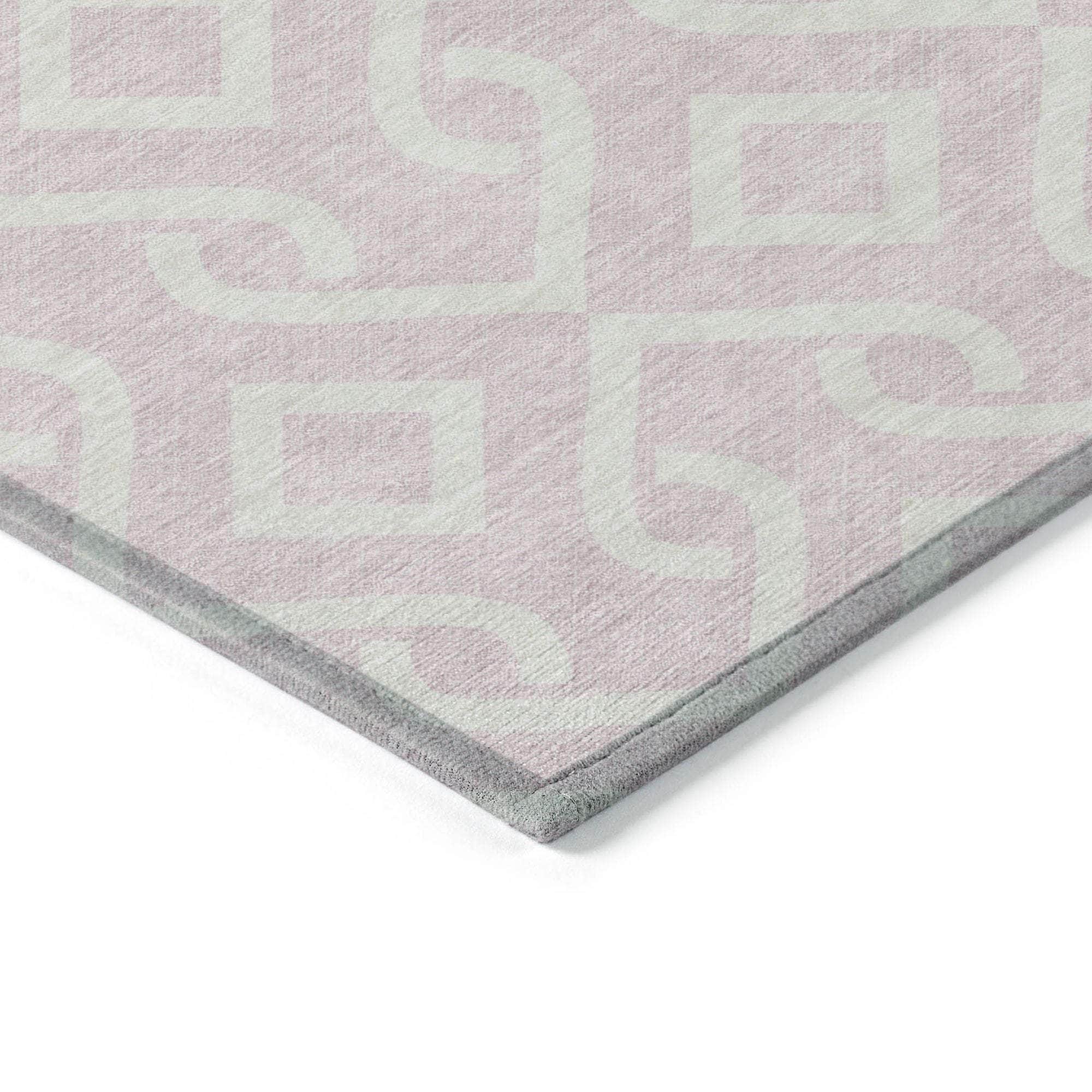 Machine Made ACN621 Pink Rugs