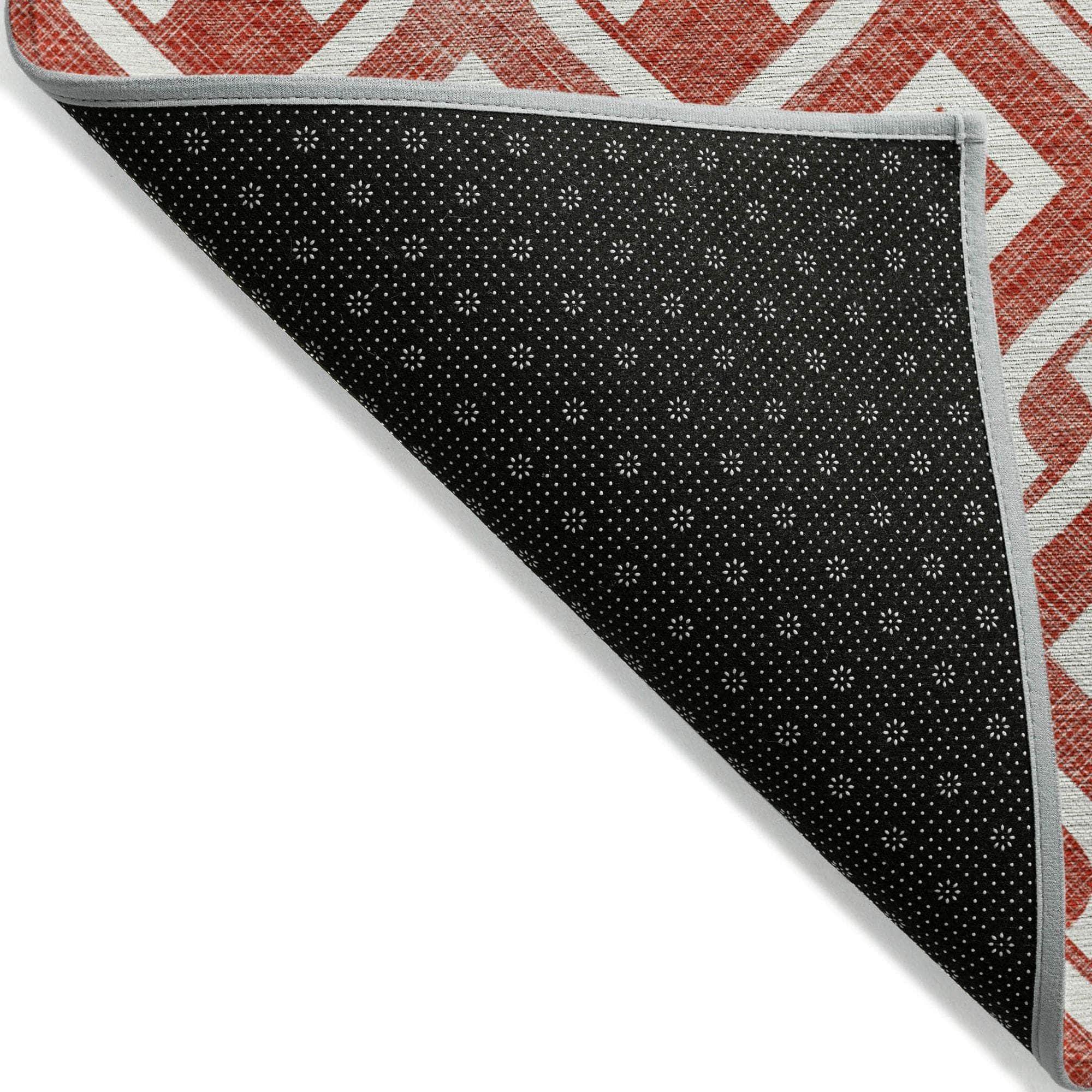 Machine Made ACN621 Red Rugs