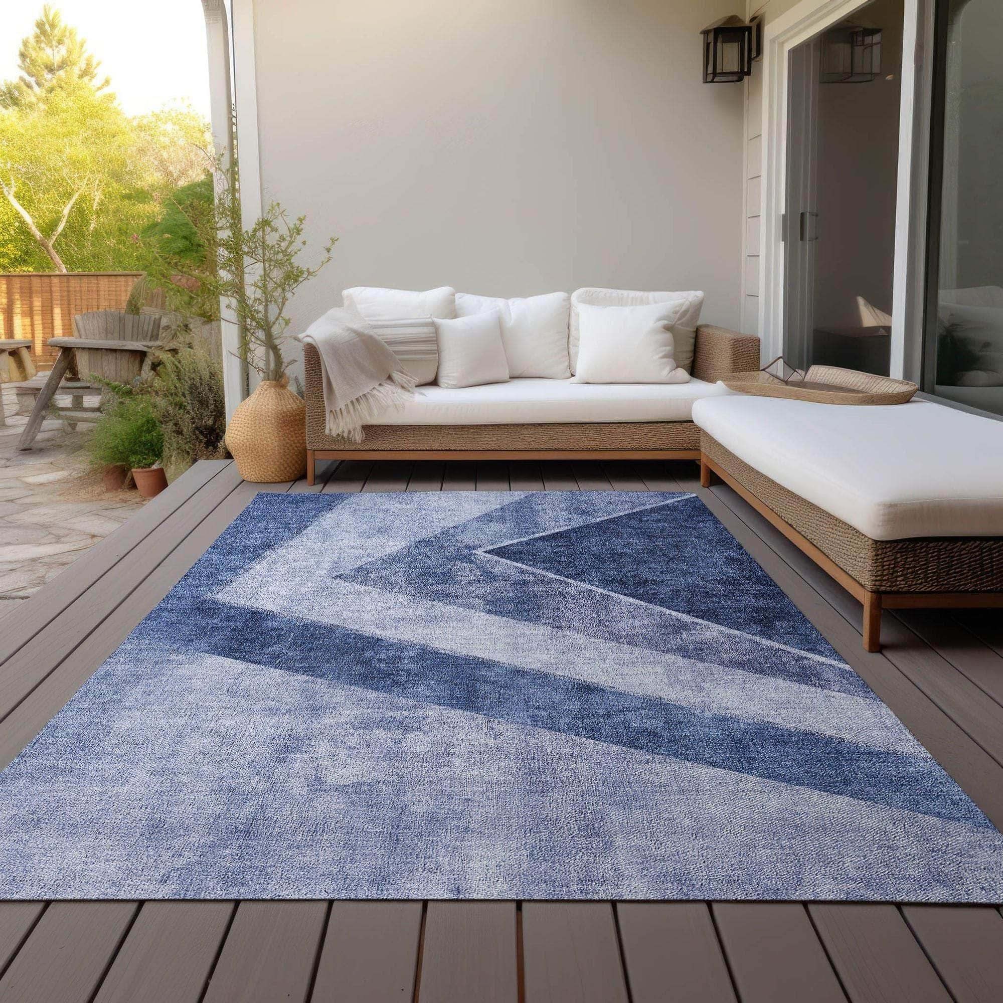 Machine Made ACN671 Blue Rugs #color_blue