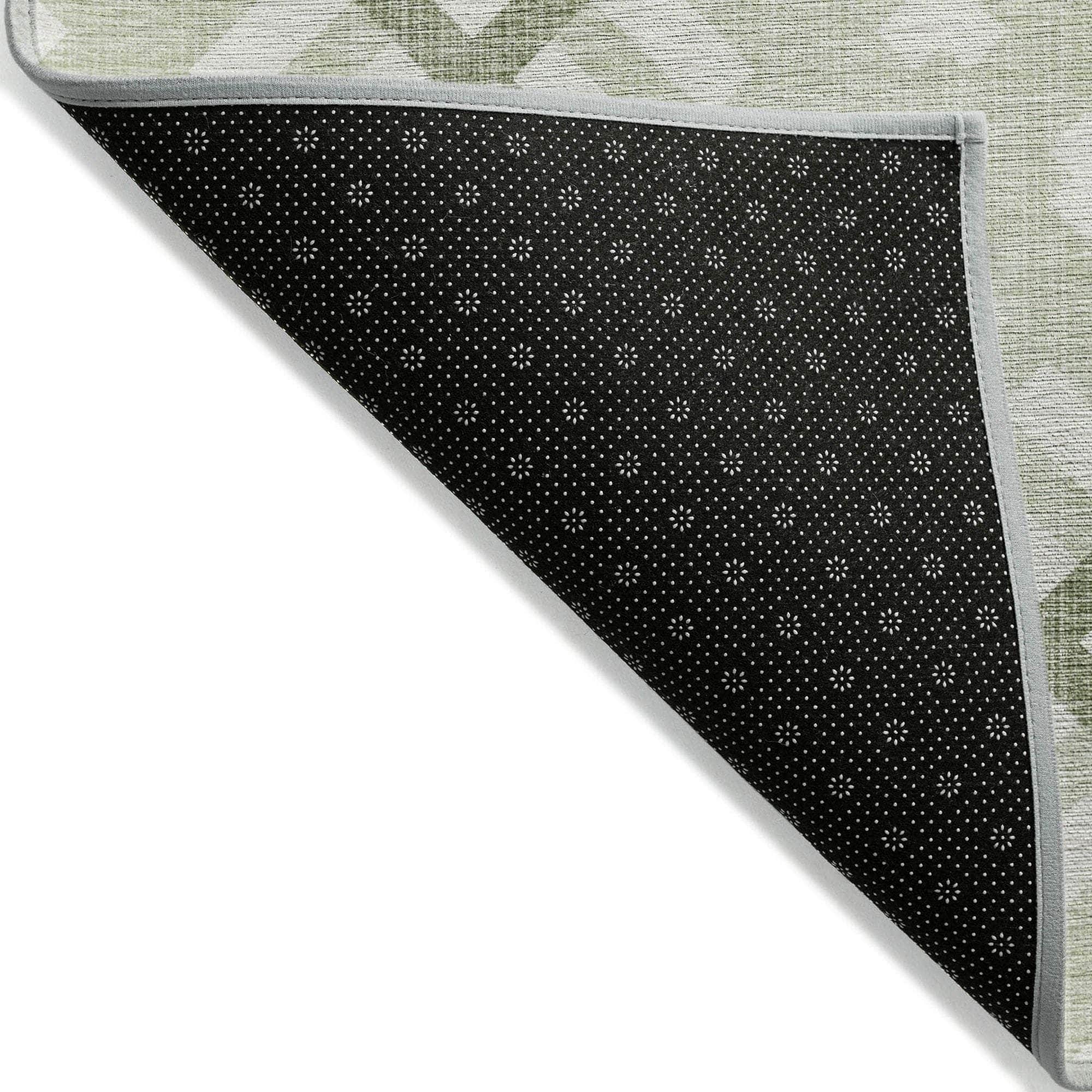 Machine Made ACN616 Aloe Green Rugs