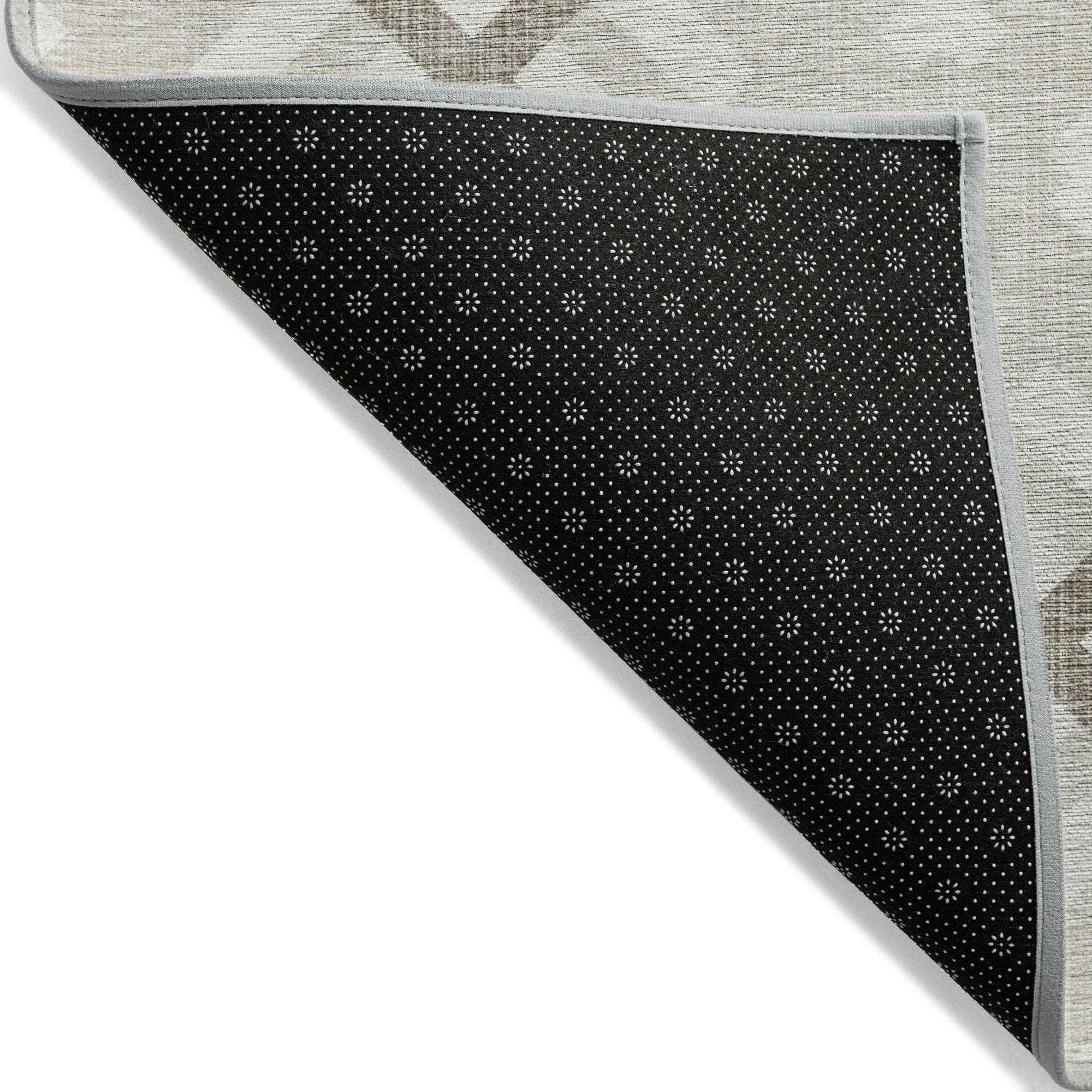 Machine Made ACN616 Beige Brown Rugs