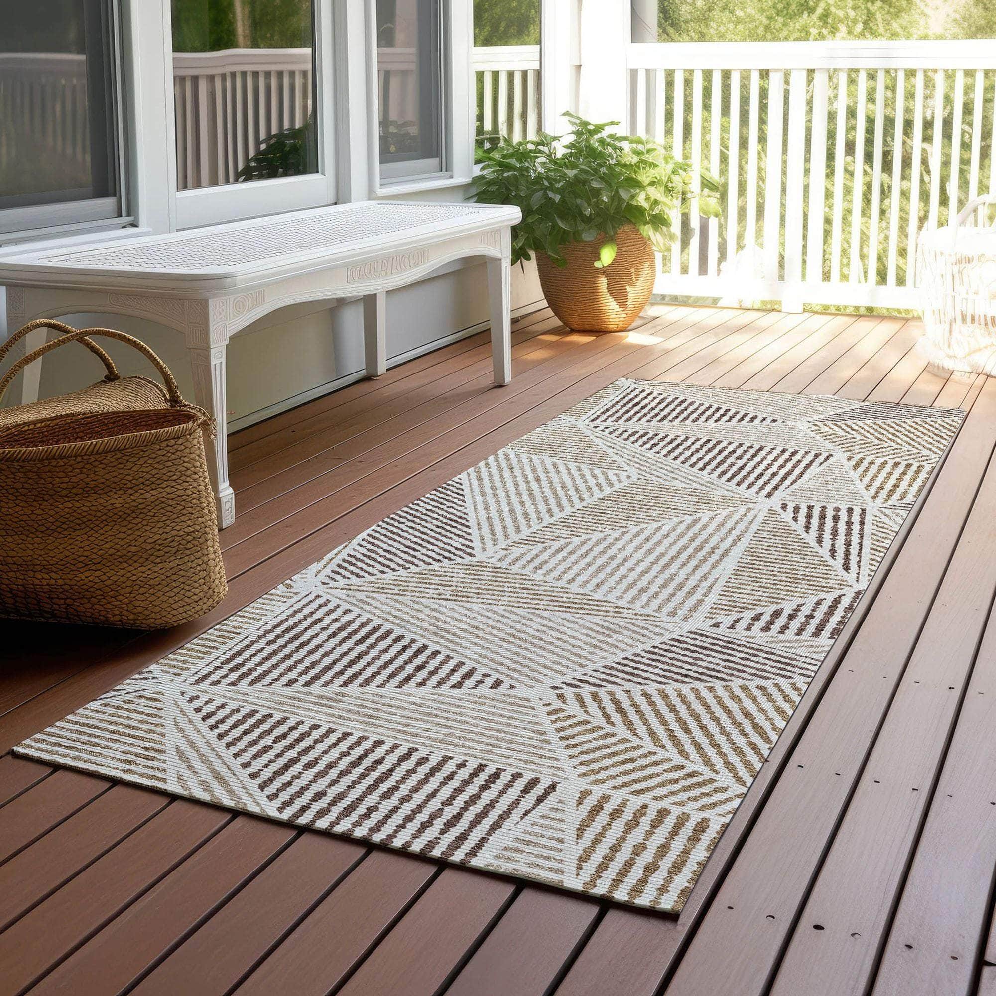Machine Made ACN618 Brown Rugs #color_brown