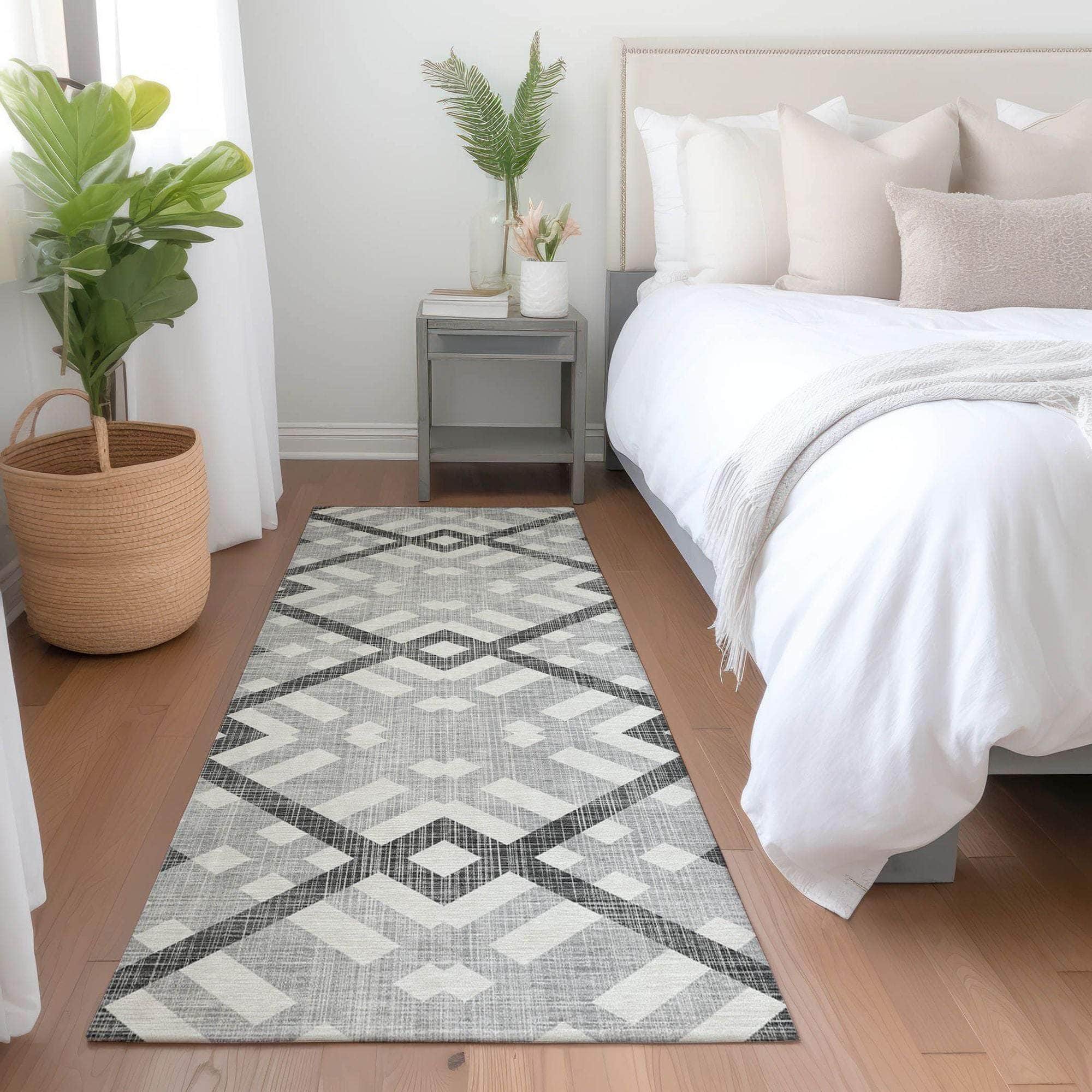 Machine Made ACN616 Gray Rugs