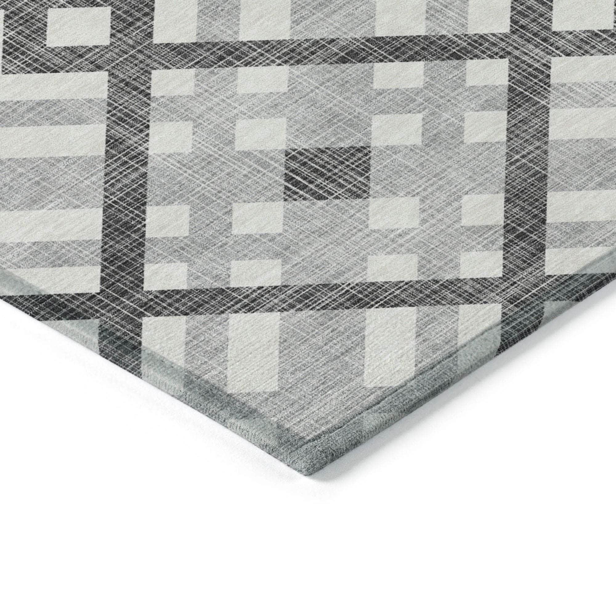 Machine Made ACN616 Gray Rugs