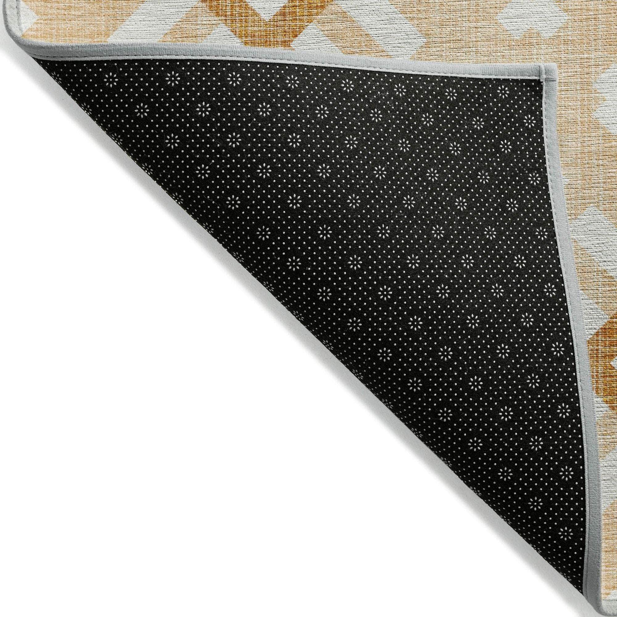 Machine Made ACN616 Peach Orange Rugs