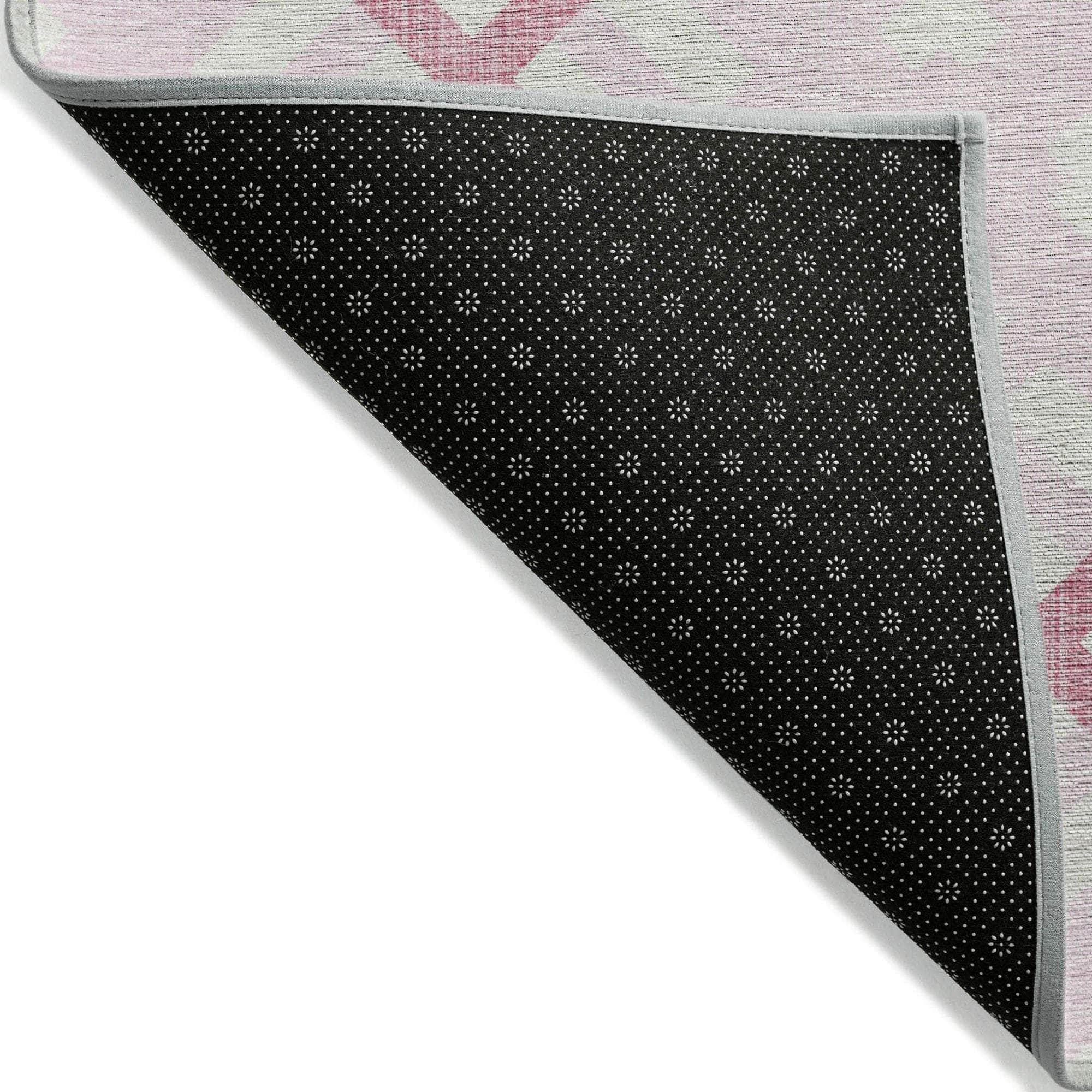 Machine Made ACN616 Pink Rugs