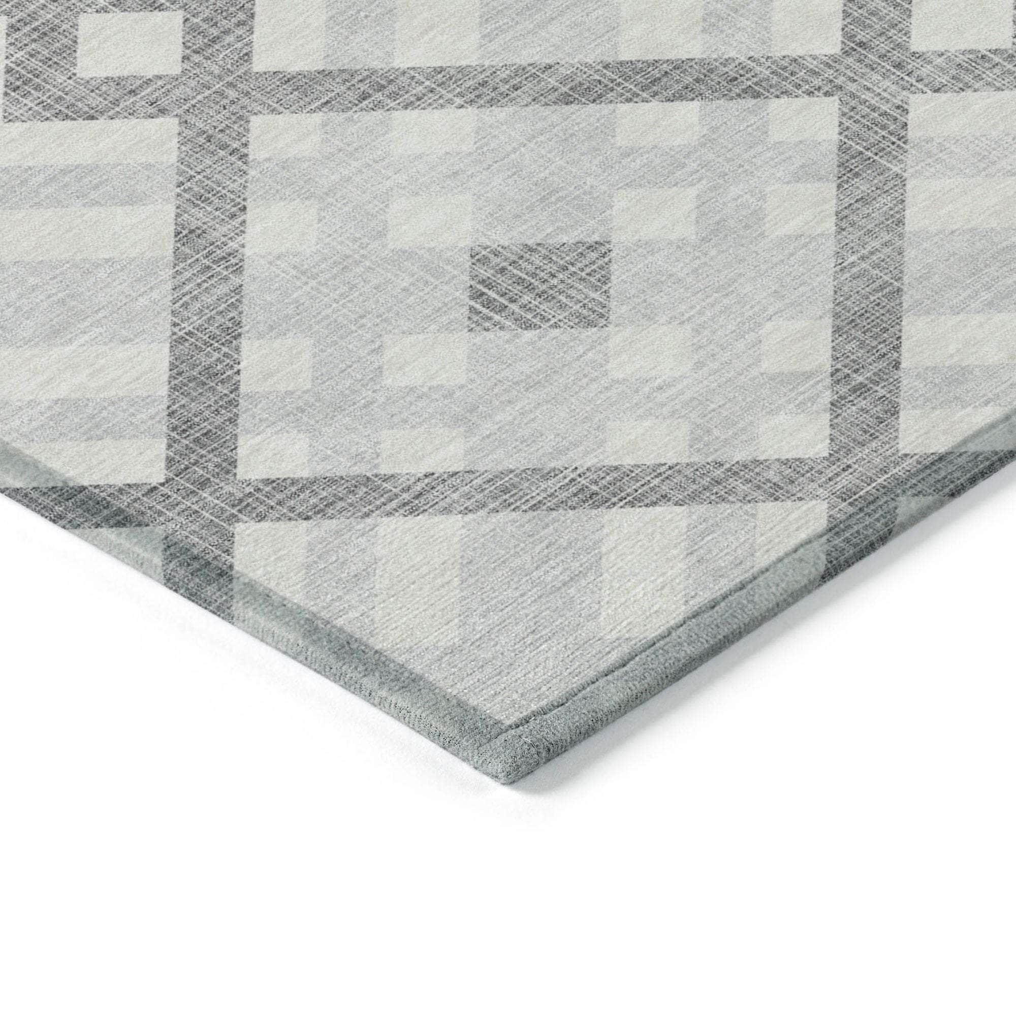 Machine Made ACN616 Silver Gray Rugs
