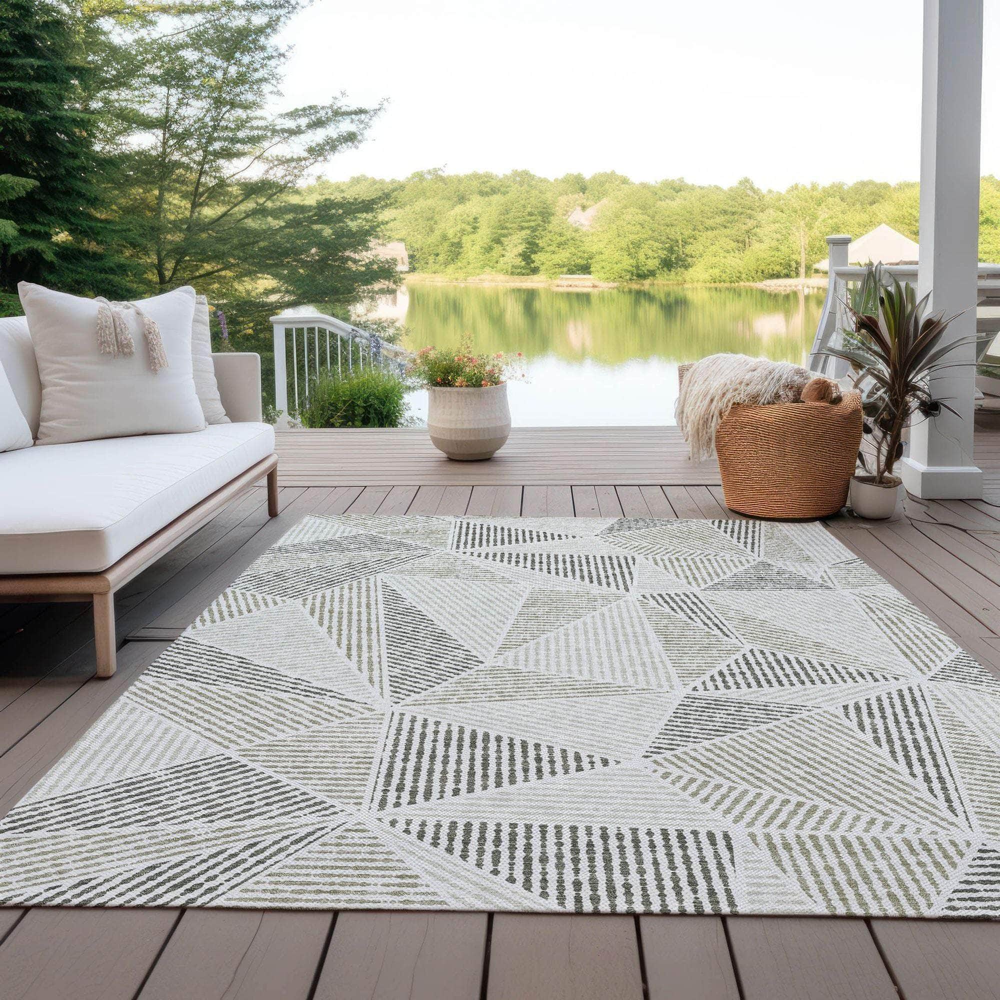 Machine Made ACN618 Taupe Brown Rugs