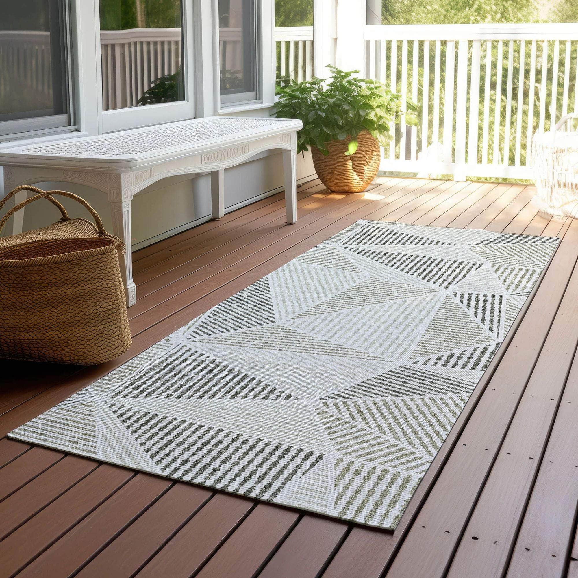 Machine Made ACN618 Taupe Brown Rugs