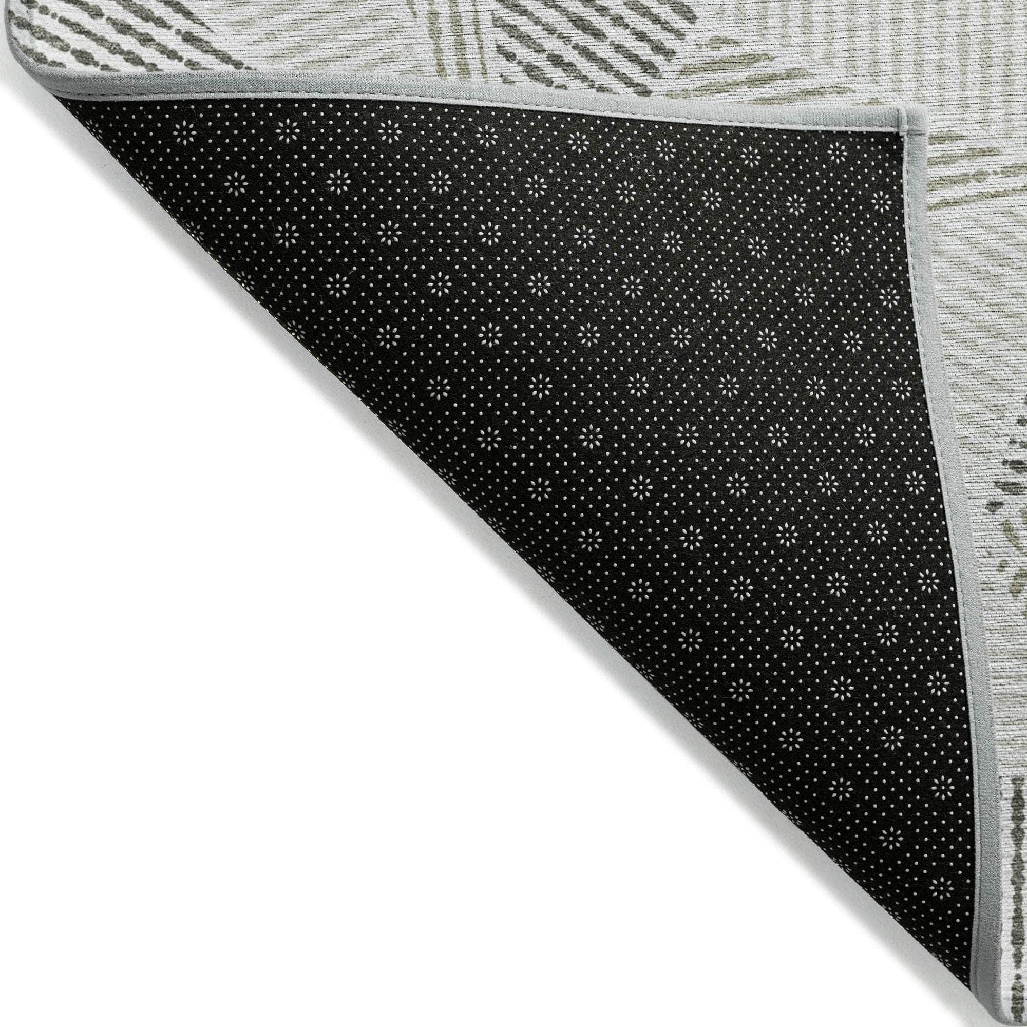 Machine Made ACN618 Taupe Brown Rugs
