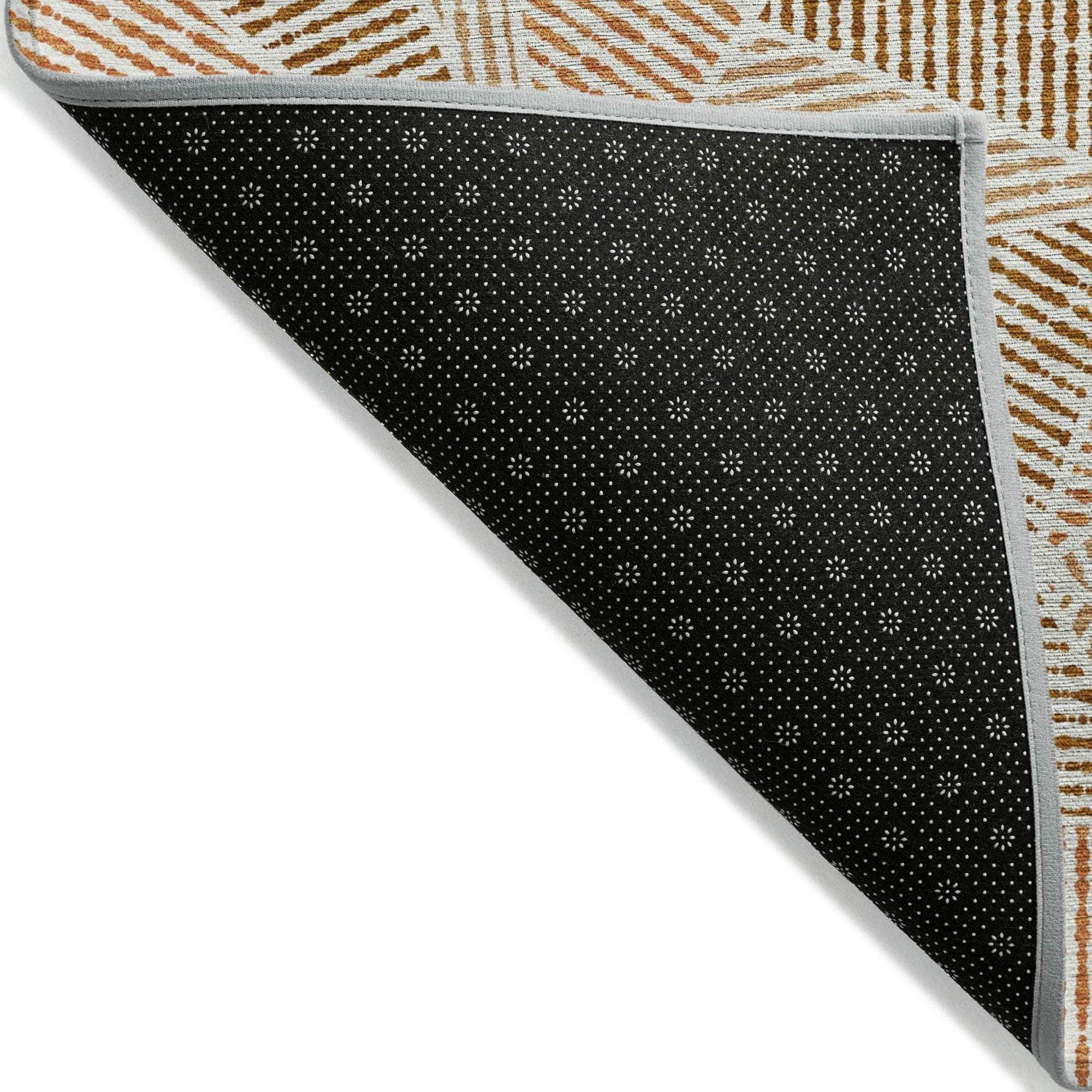 Machine Made ACN618 Terracotta Orange Rugs