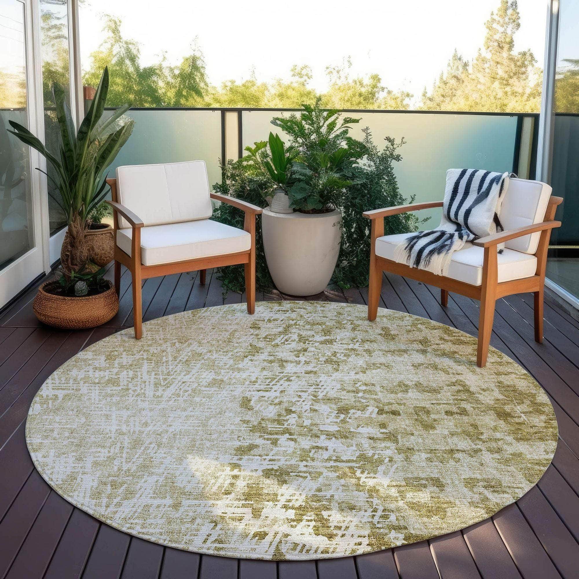 Machine Made ACN721 Taupe Brown Rugs