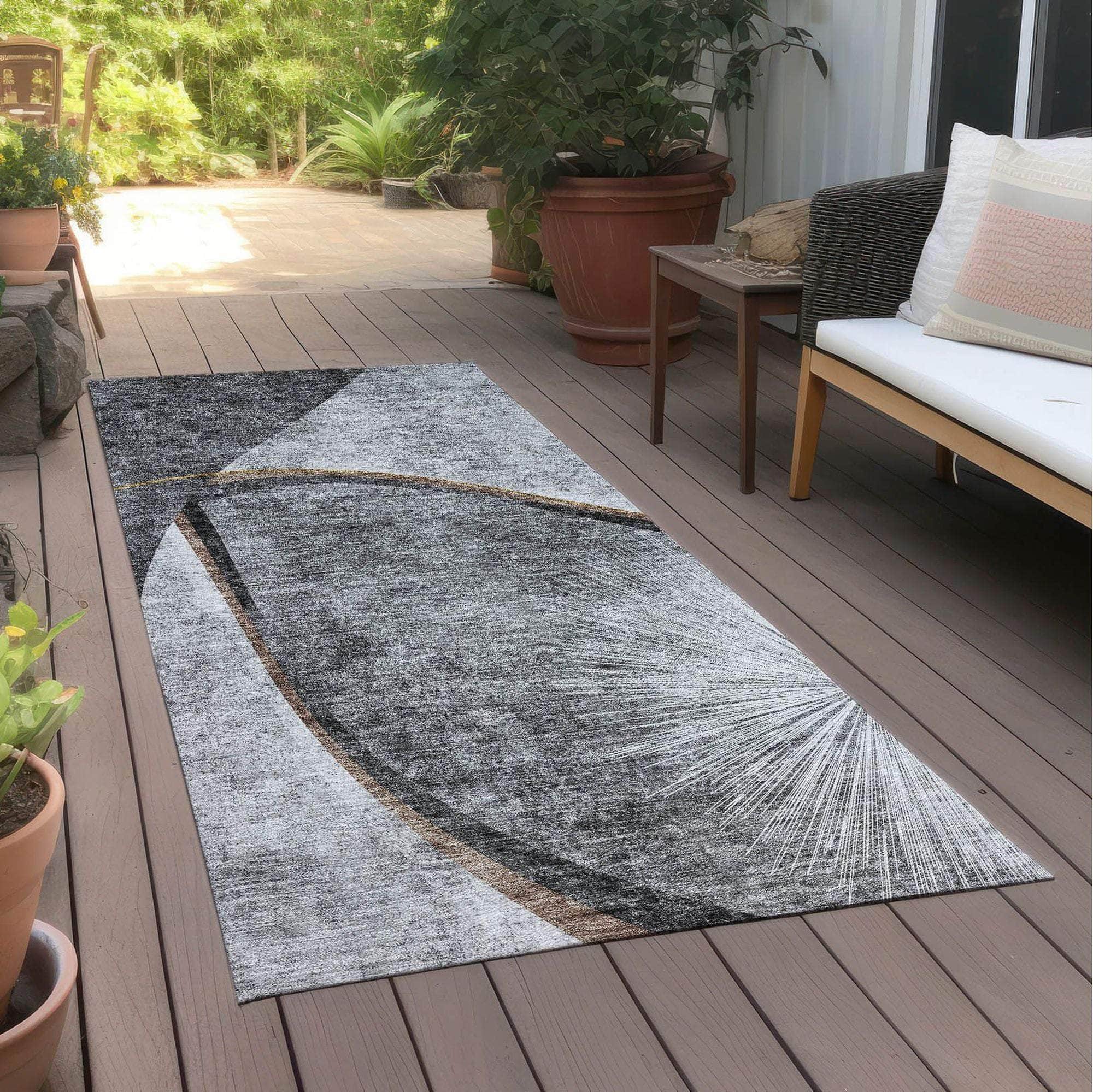 Machine Made ACN701 Gray Rugs