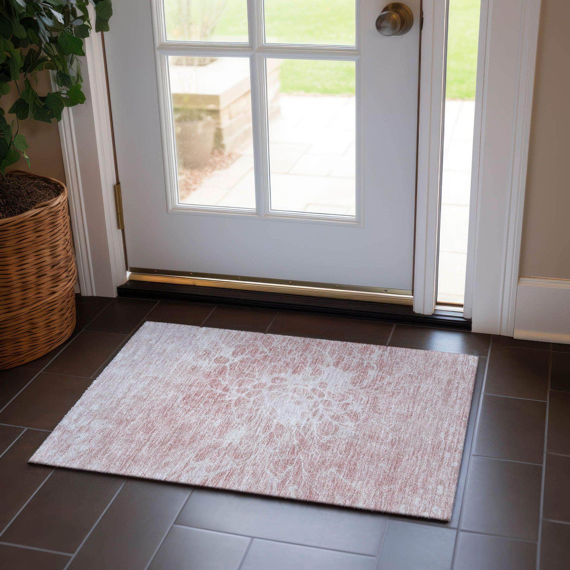 Machine Made ACN653 Pink Rugs #color_pink
