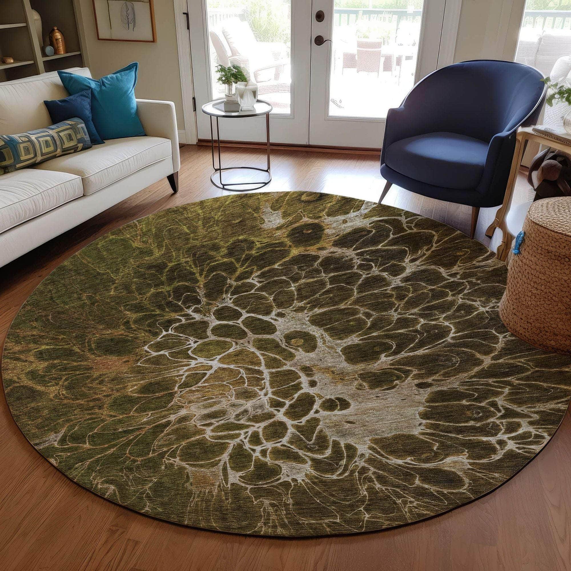 Machine Made ACN652 Chocolate Brown Rugs #color_chocolate brown