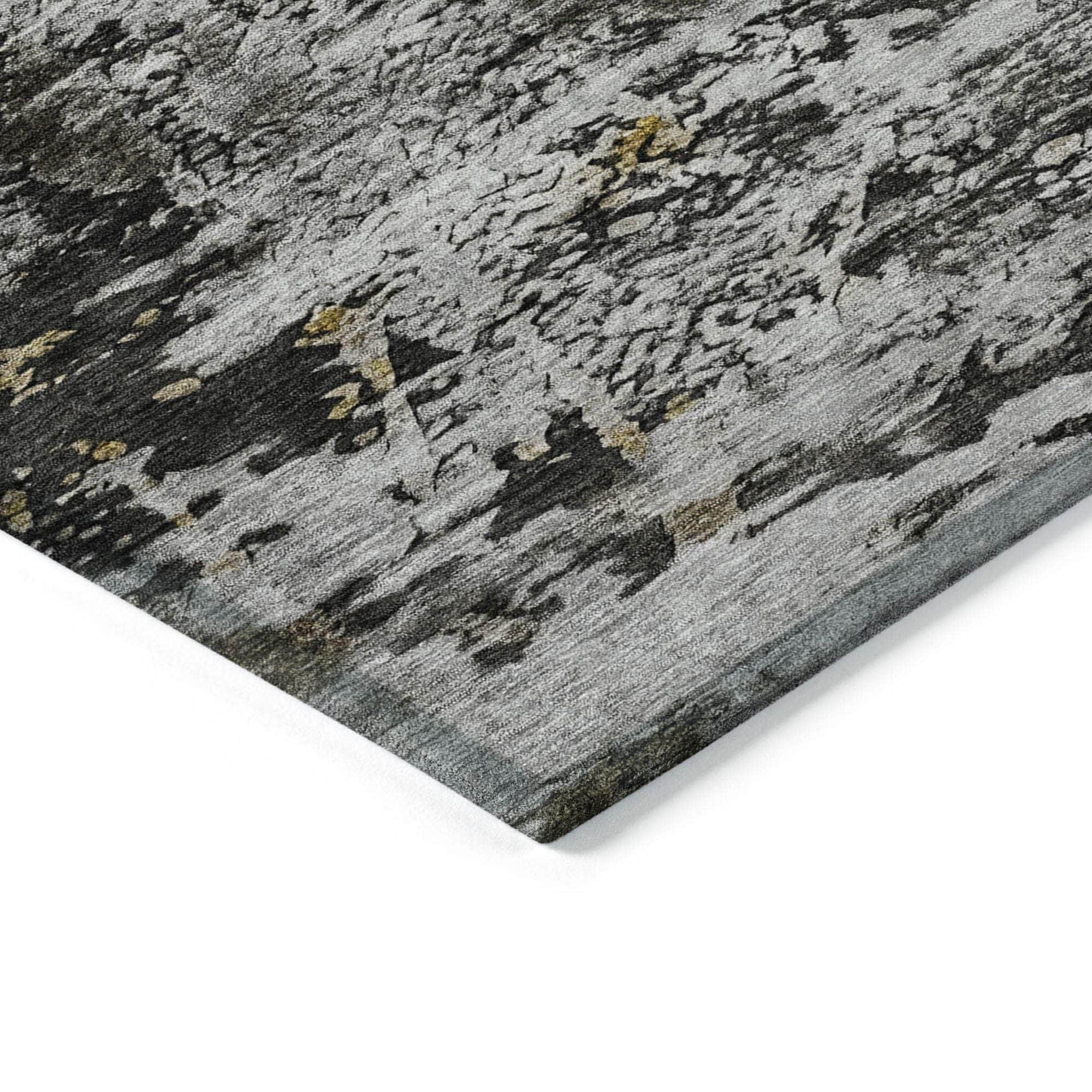 Machine Made ACN638 Taupe Brown Rugs