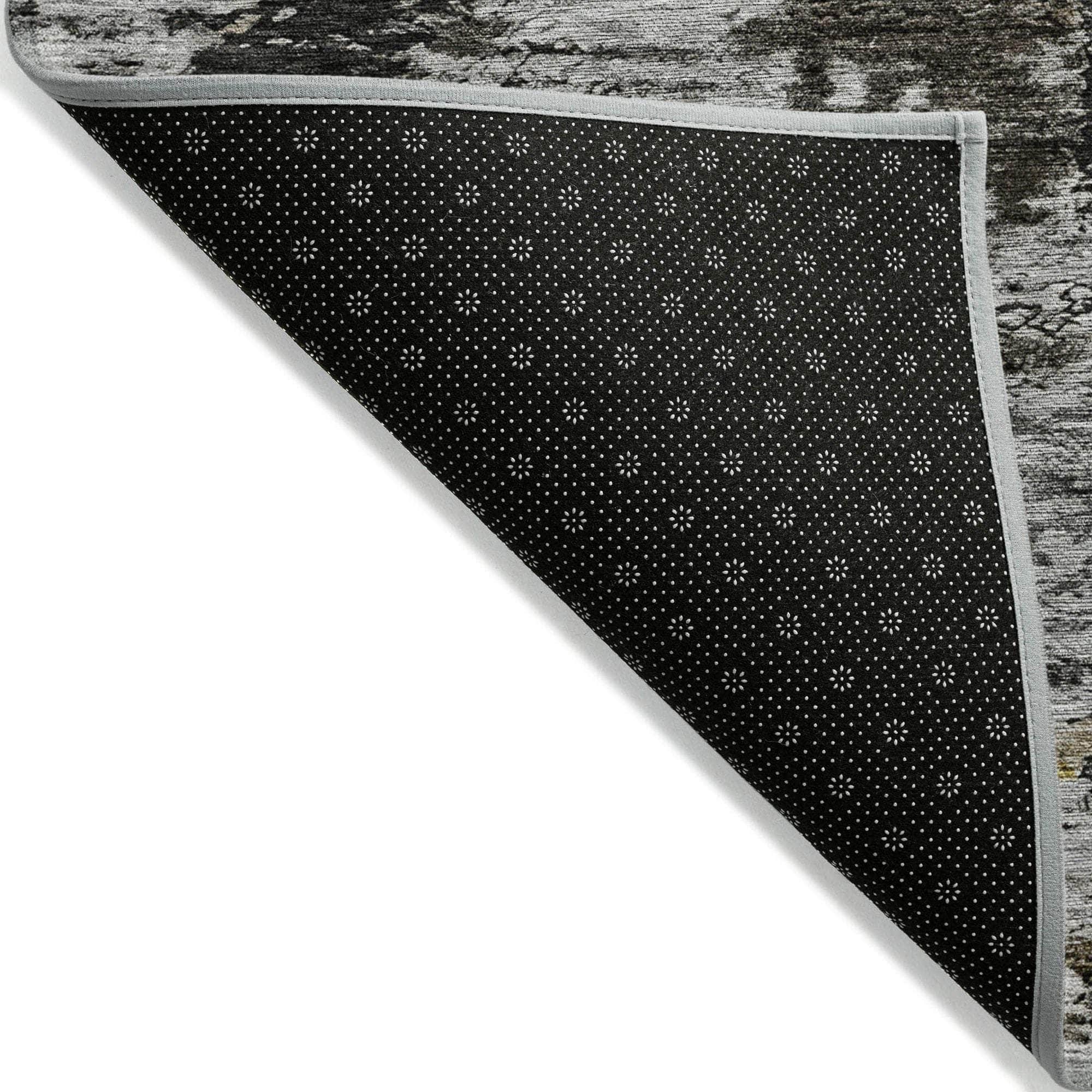 Machine Made ACN638 Taupe Brown Rugs