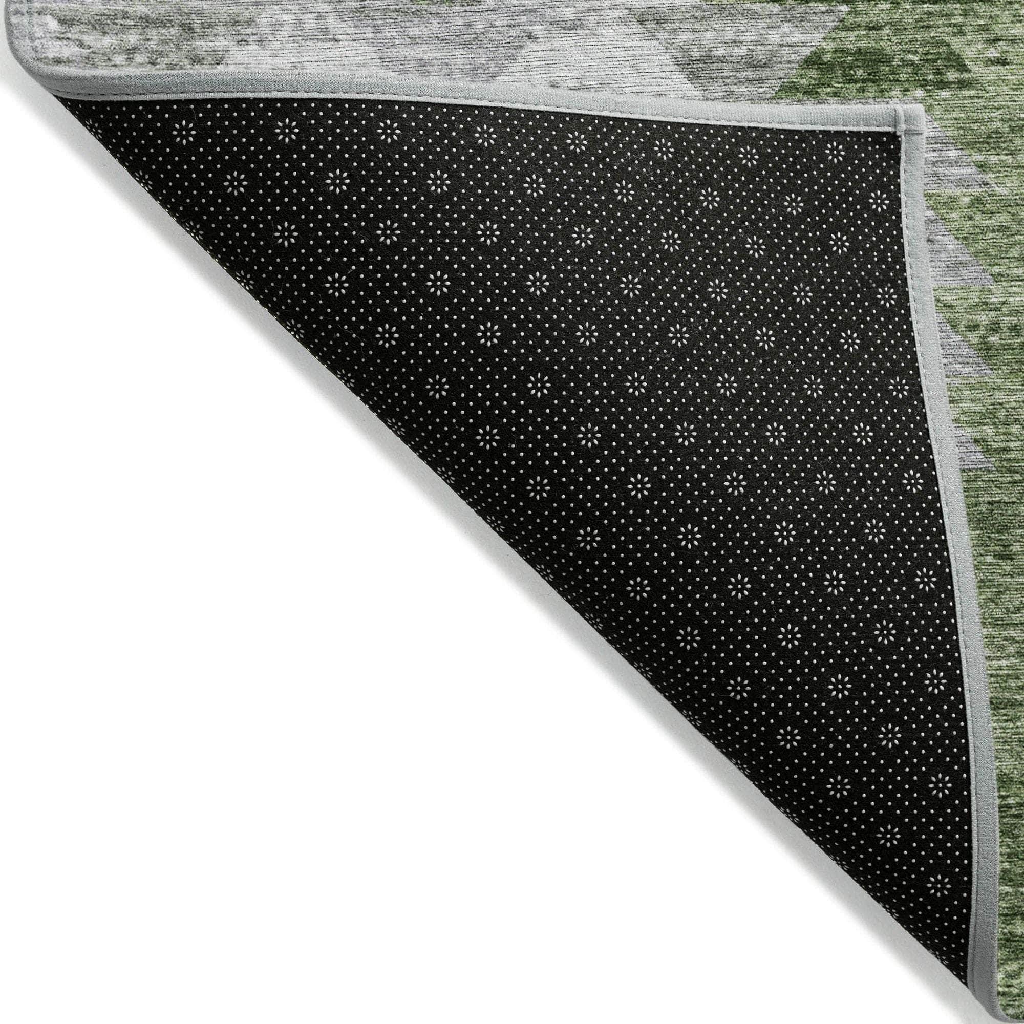 Machine Made ACN632 Green Rugs #color_green