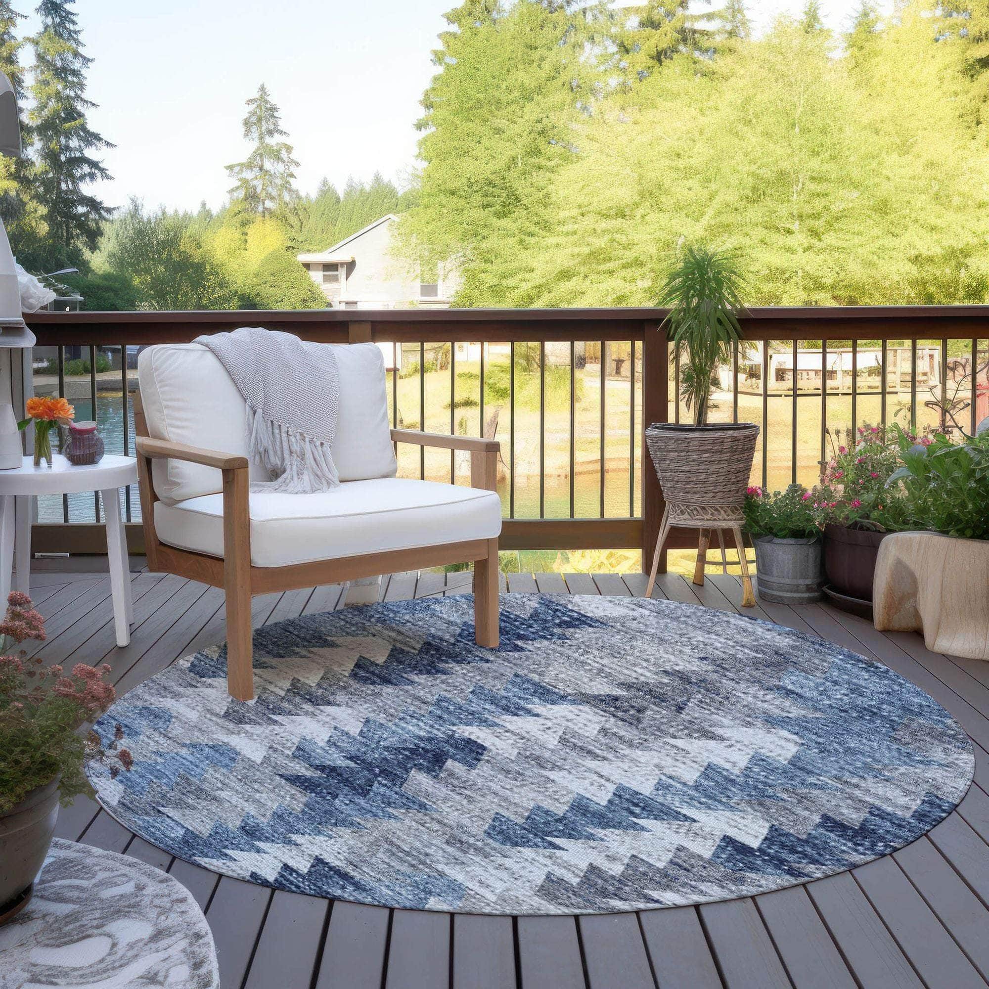 Machine Made ACN632 Blue Rugs #color_blue