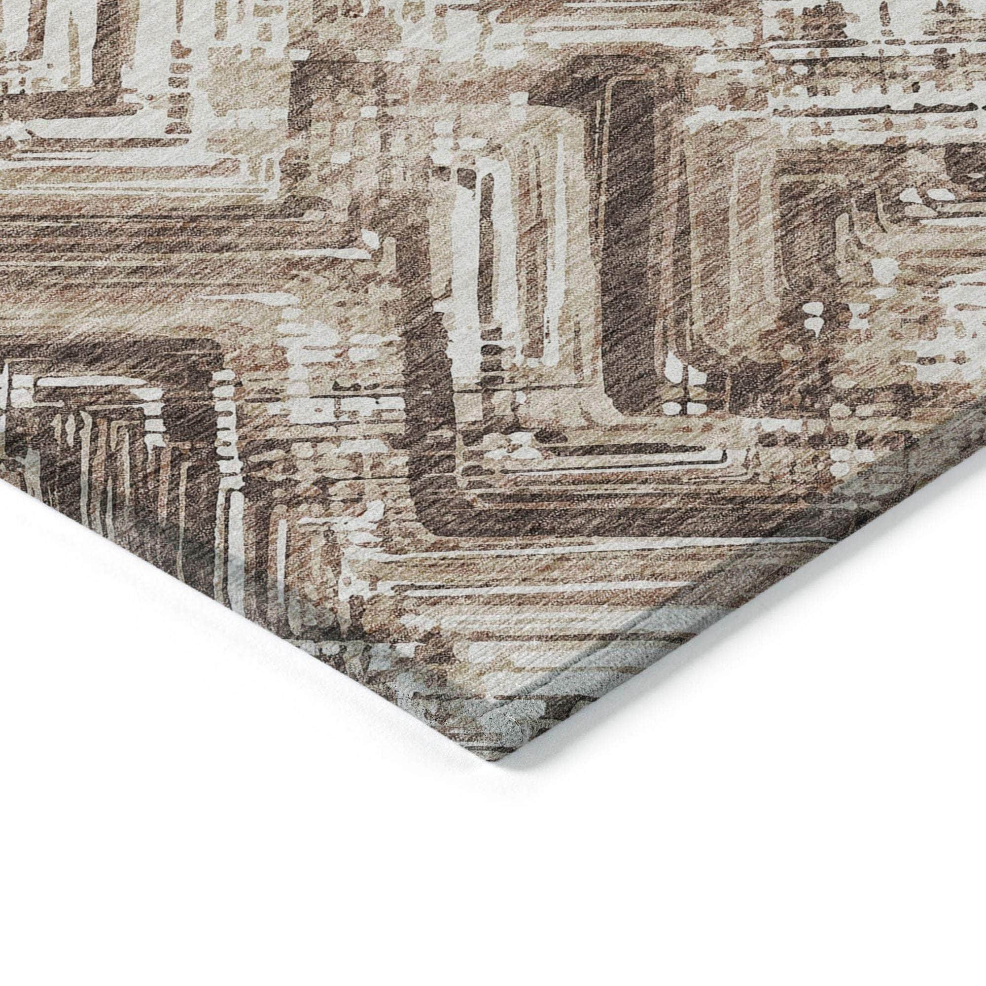 Machine Made ACN630 Brown Rugs #color_brown