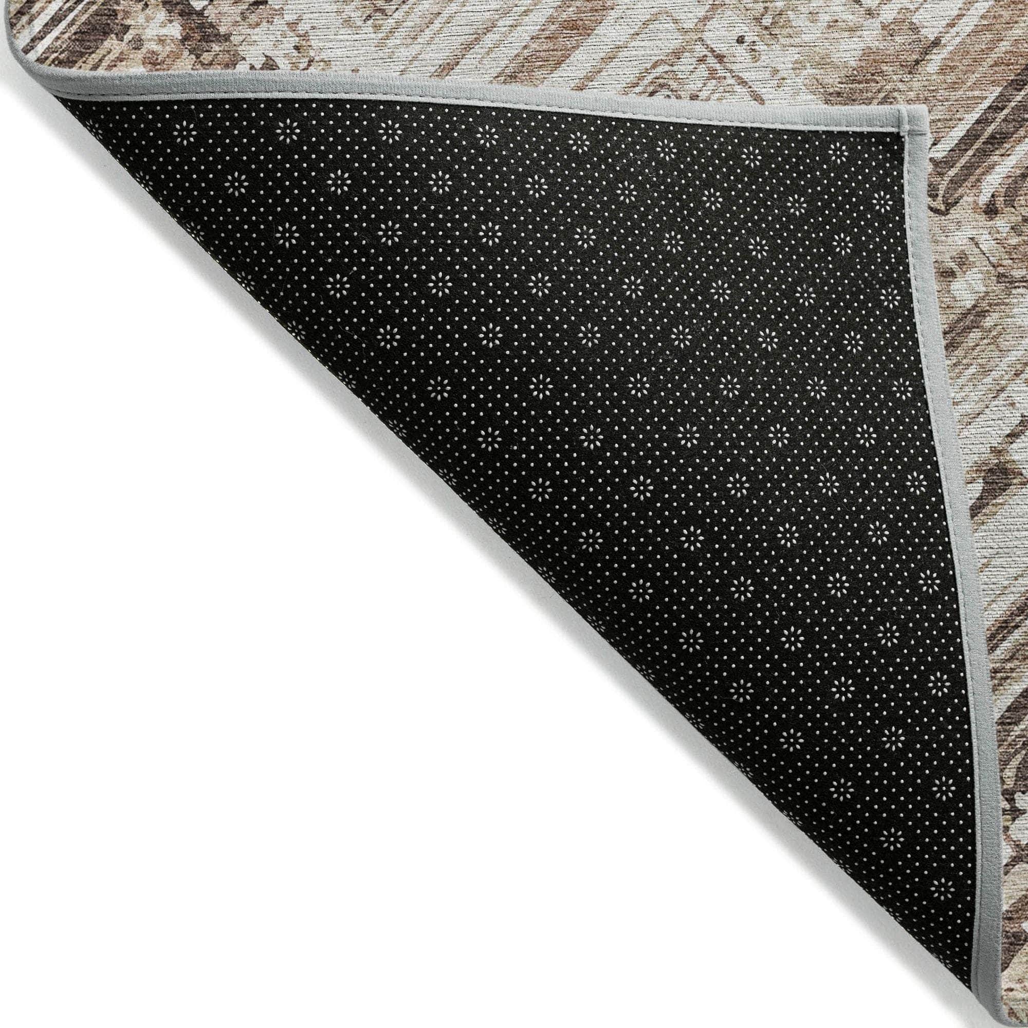 Machine Made ACN630 Brown Rugs #color_brown