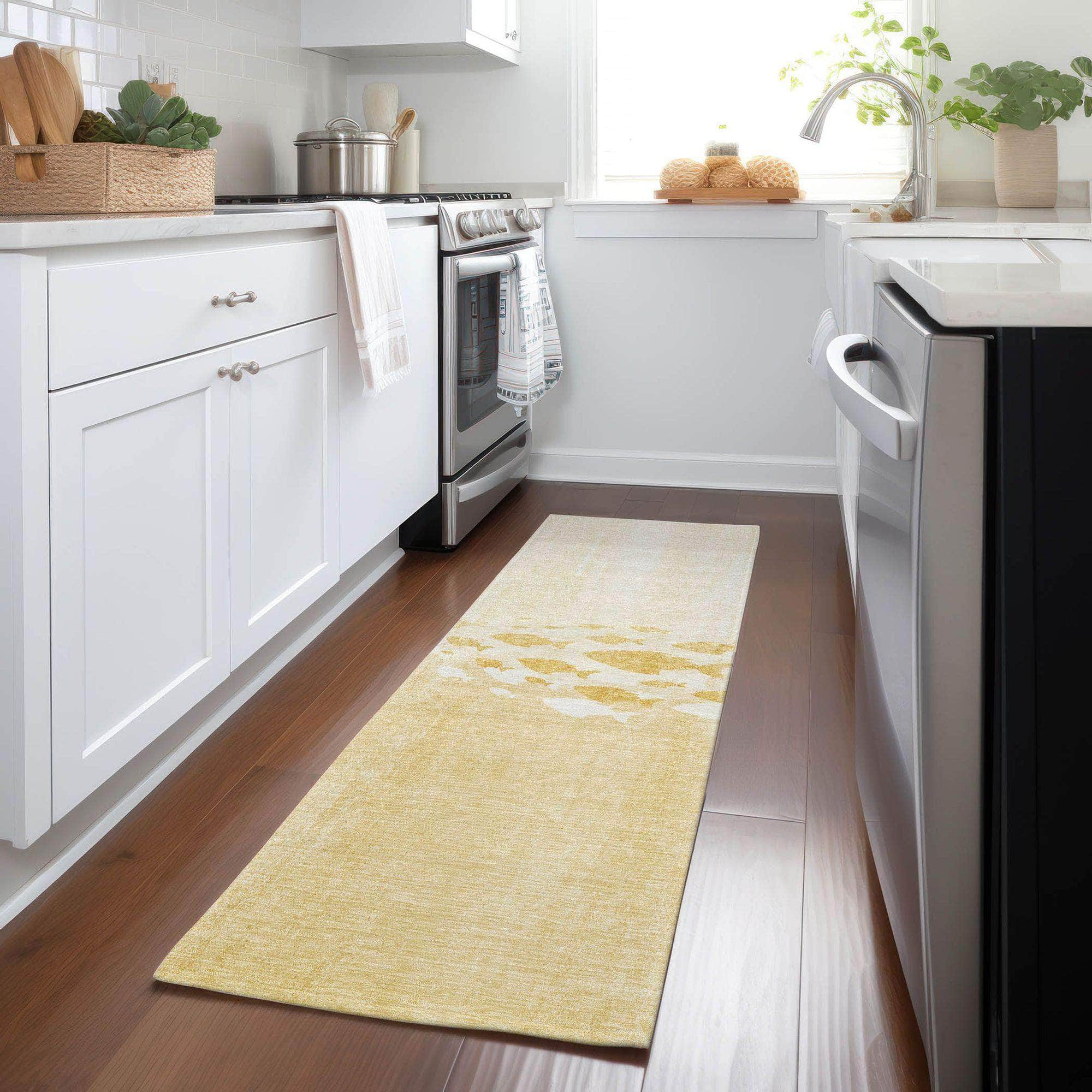 Machine Made ACN627 Gold Rugs #color_gold