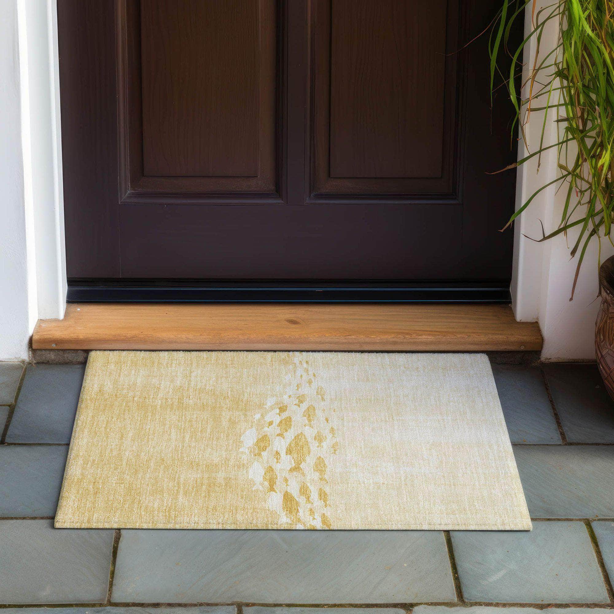Machine Made ACN627 Gold Rugs #color_gold