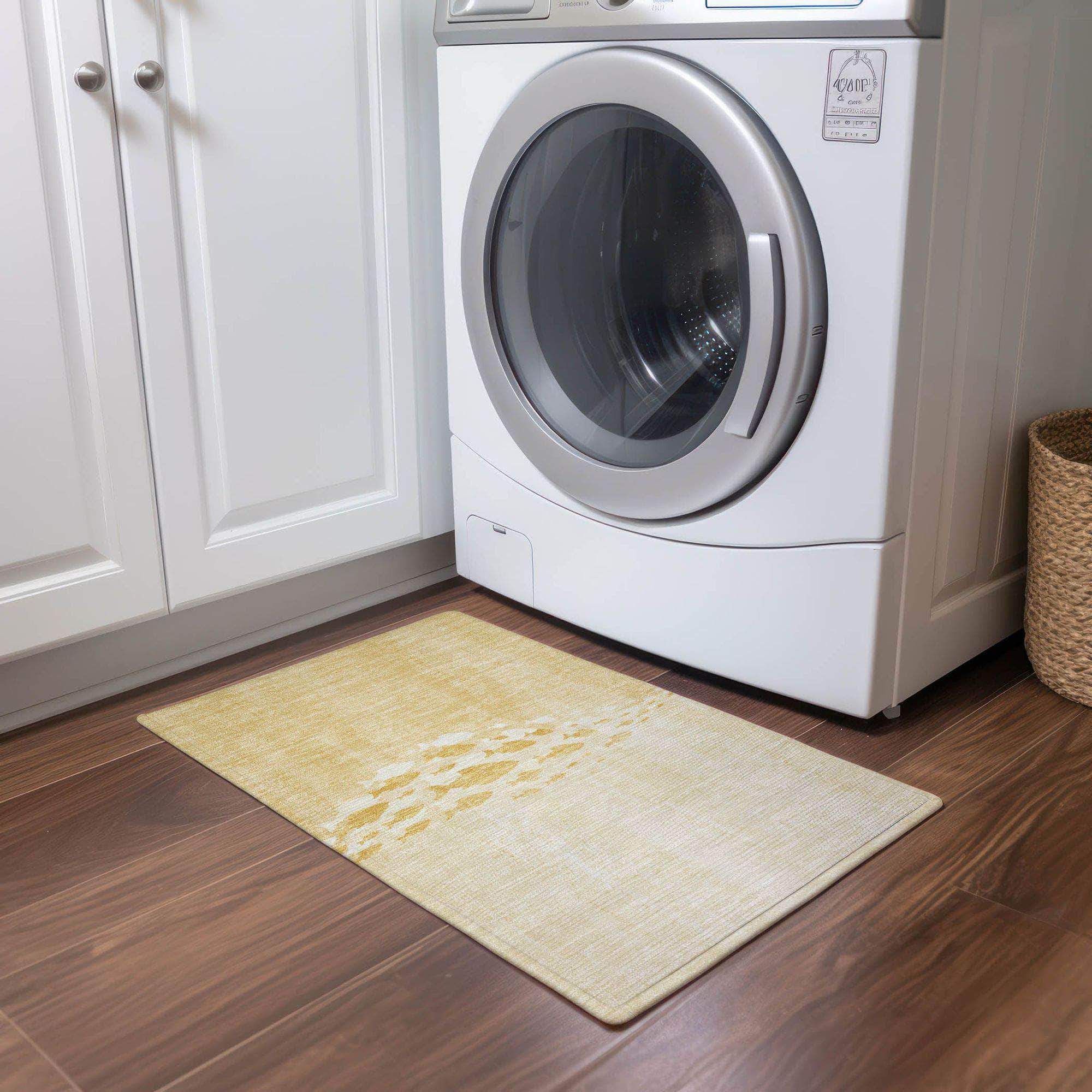 Machine Made ACN627 Gold Rugs #color_gold