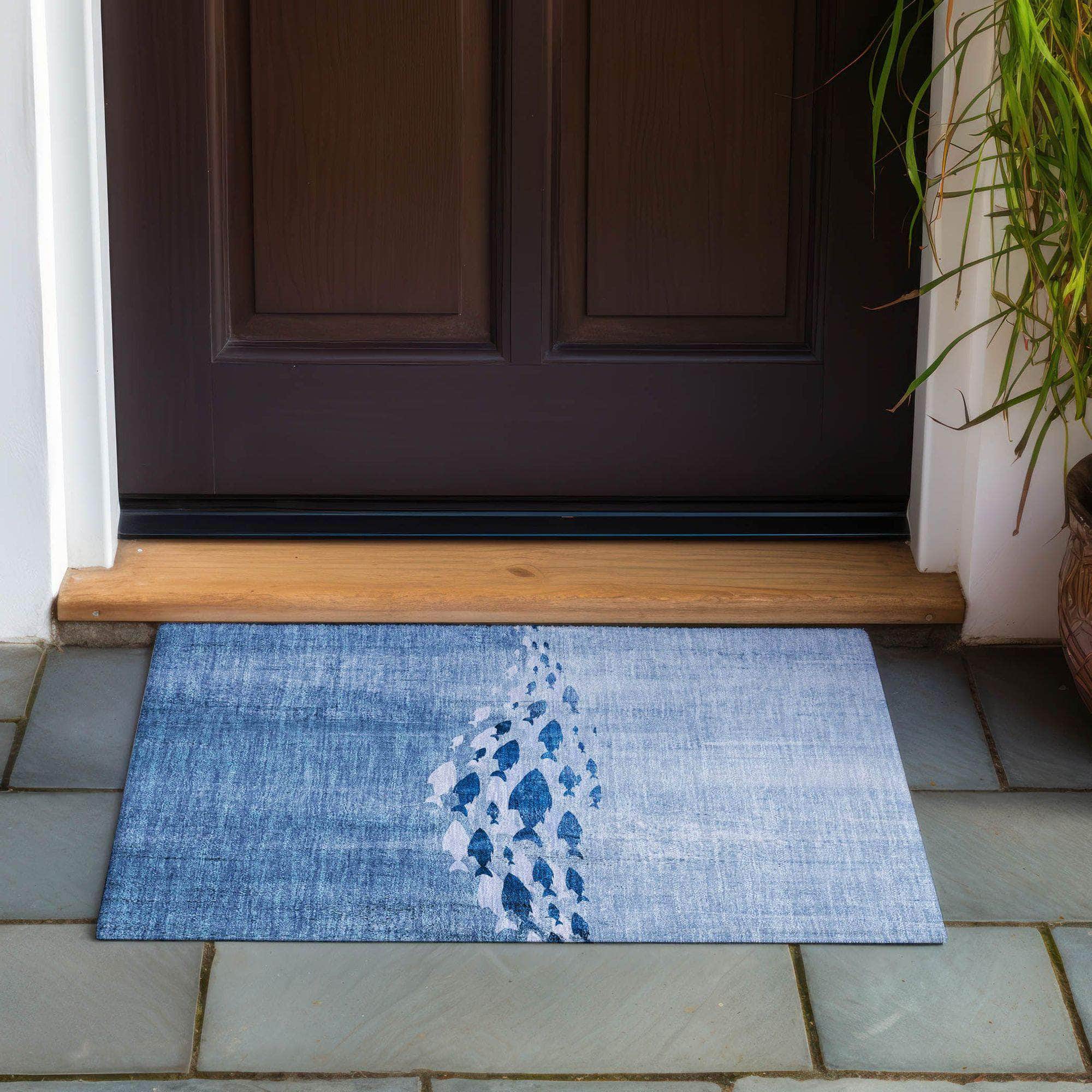 Machine Made ACN627 Blue Rugs #color_blue