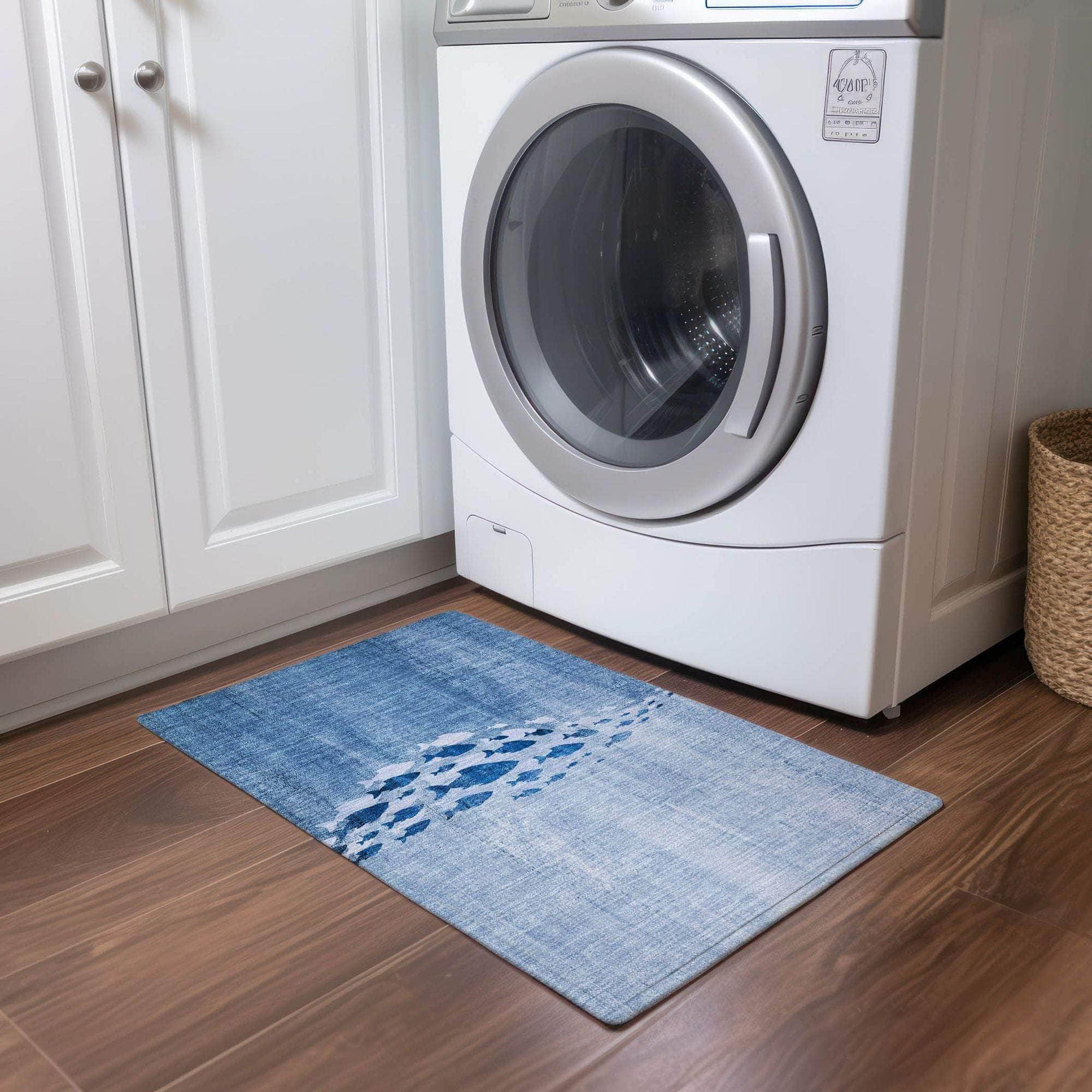 Machine Made ACN627 Blue Rugs #color_blue