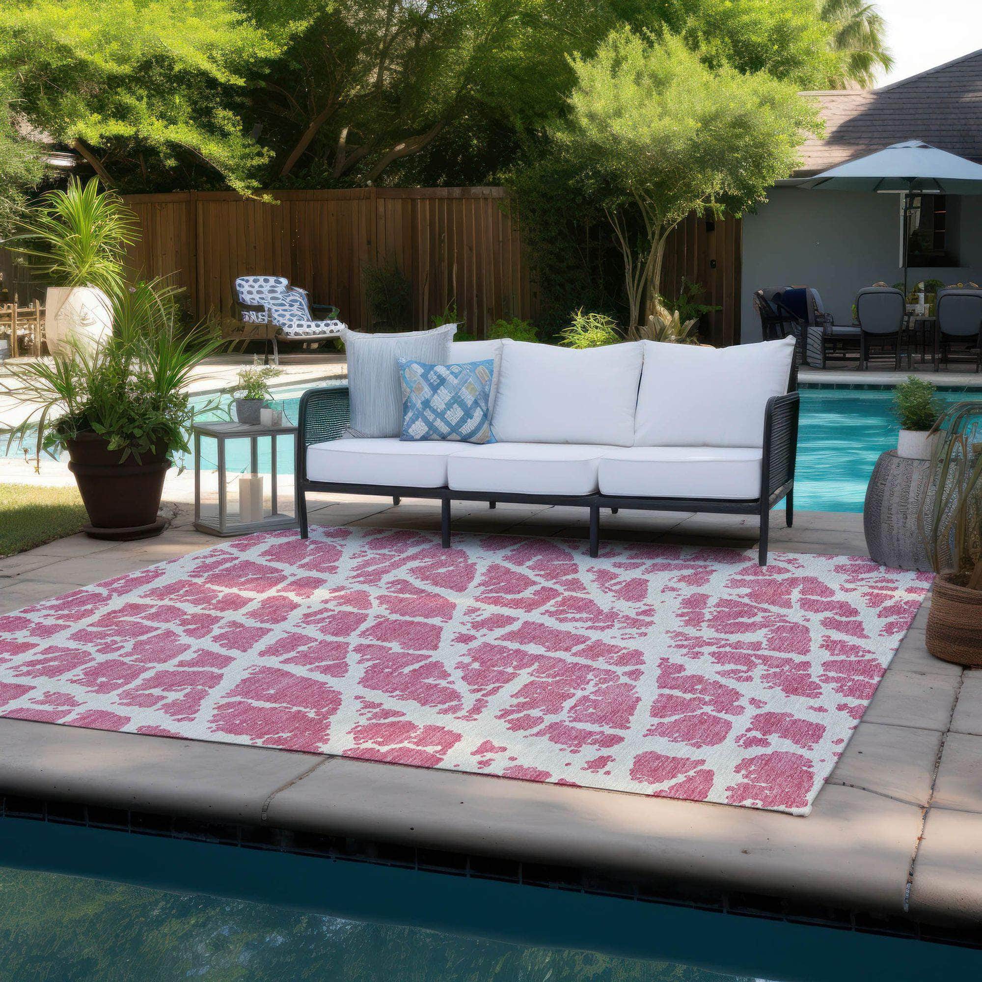 Machine Made ACN501 Pink Rugs #color_pink