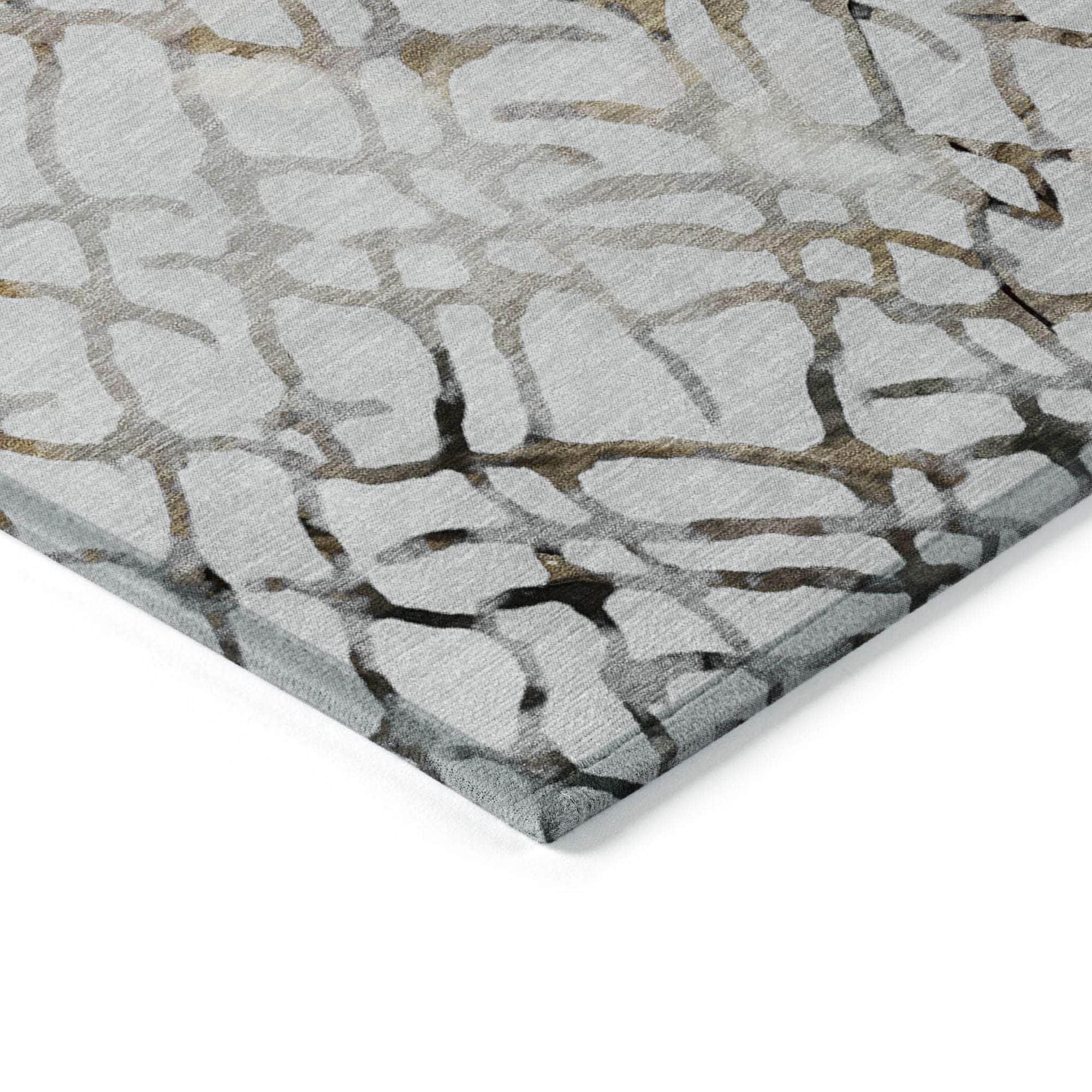 Machine Made ACN609 Silver Gray Rugs