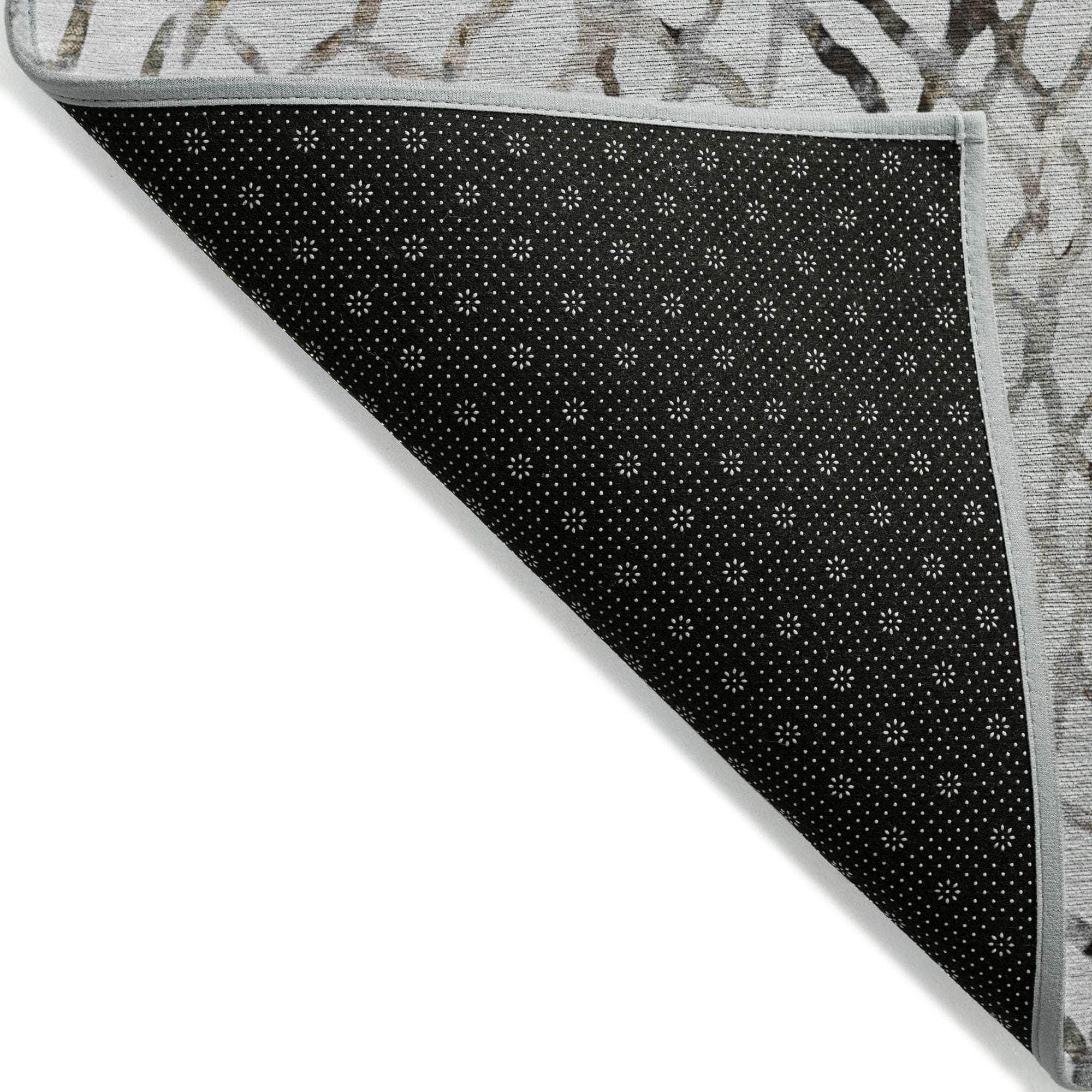 Machine Made ACN609 Silver Gray Rugs