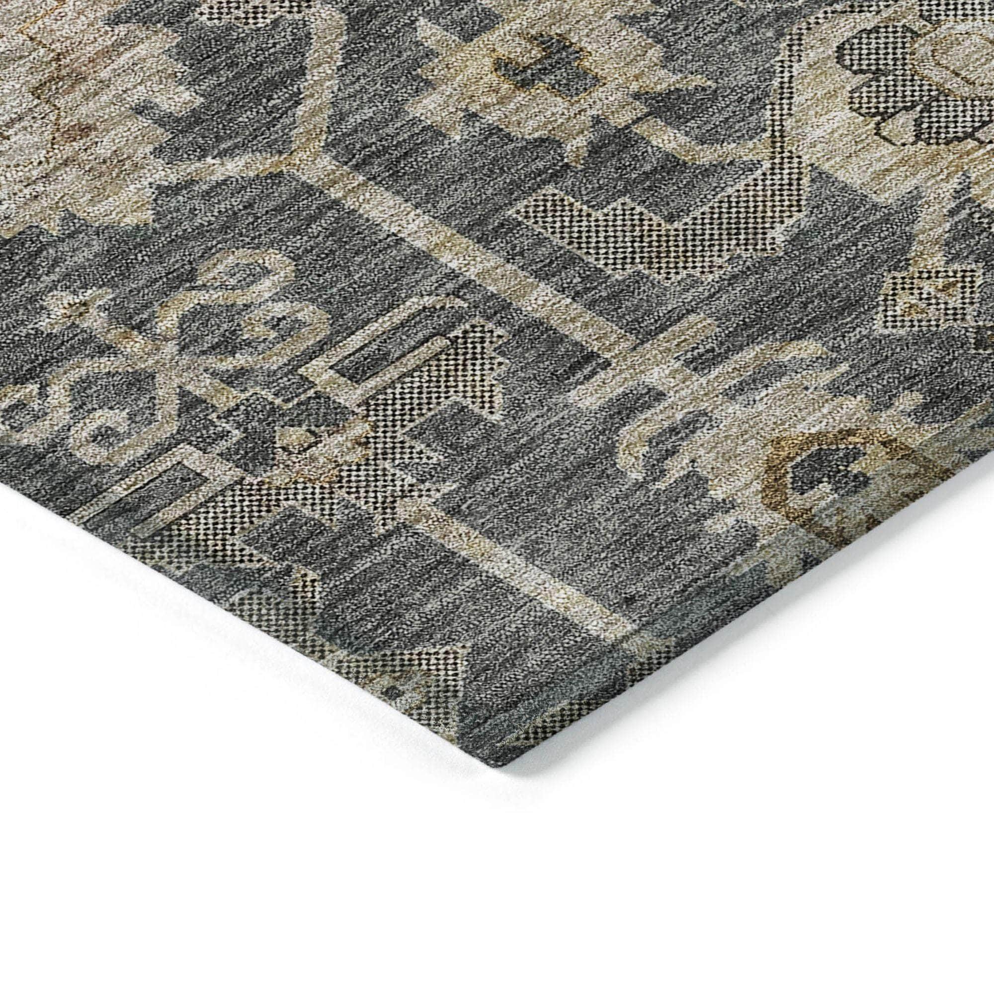 Machine Made ACN697 Gray Rugs