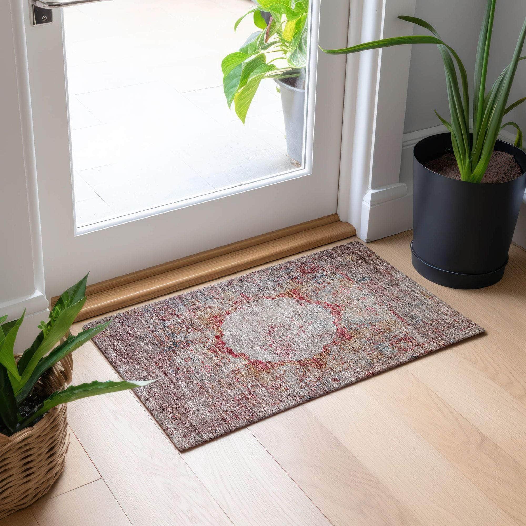 Machine Made ACN675 Red Rugs #color_red
