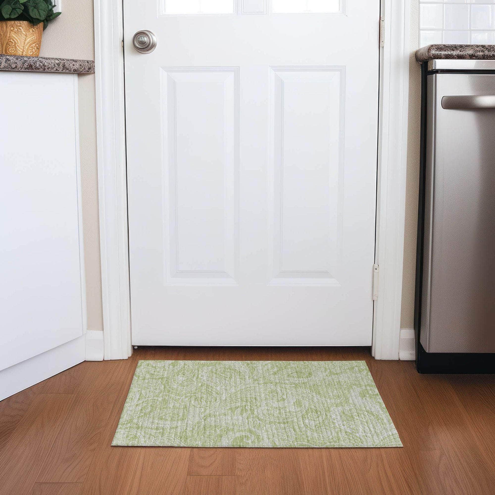 Machine Made ACN654 Aloe Green Rugs #color_aloe green