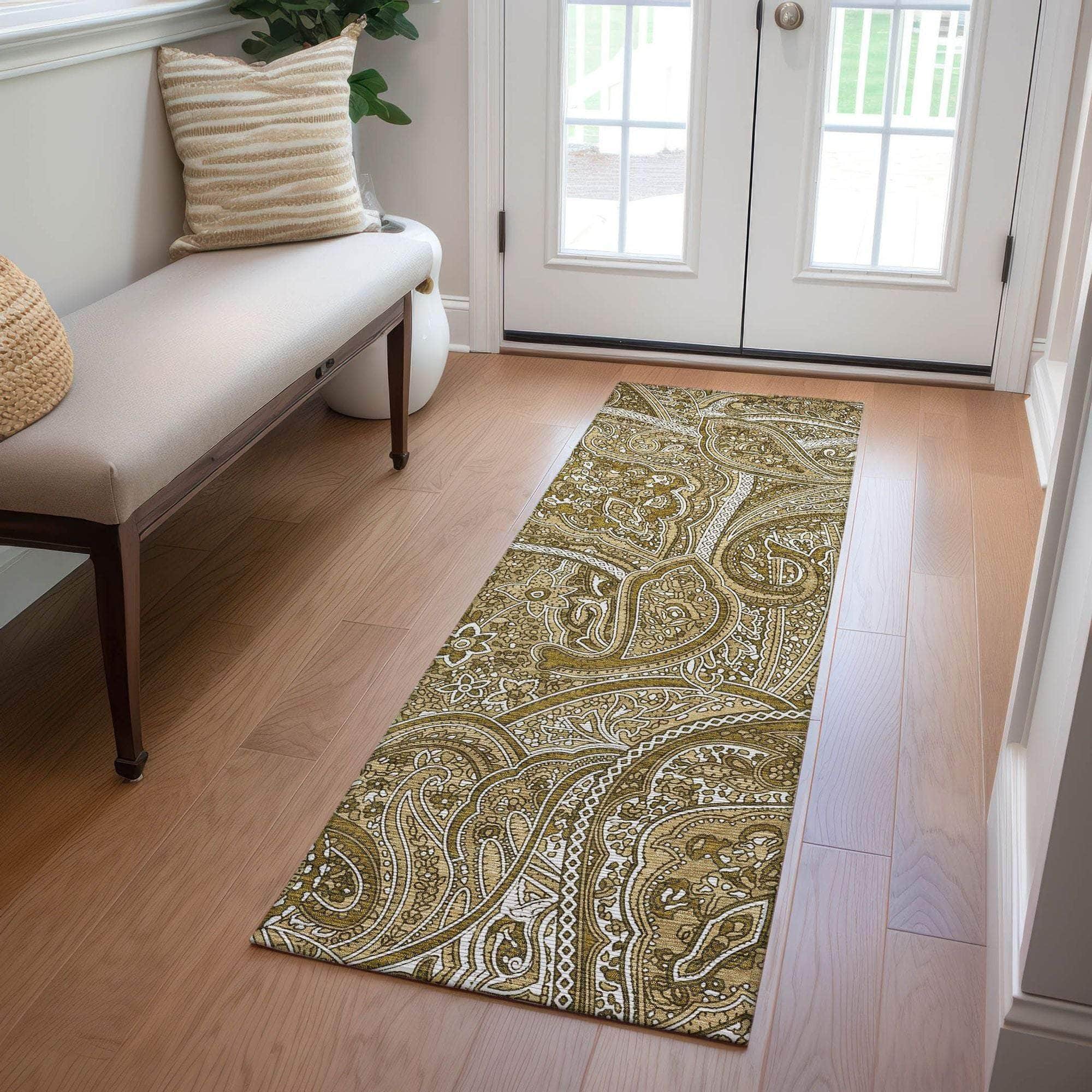 Machine Made ACN623 Brown Rugs #color_brown