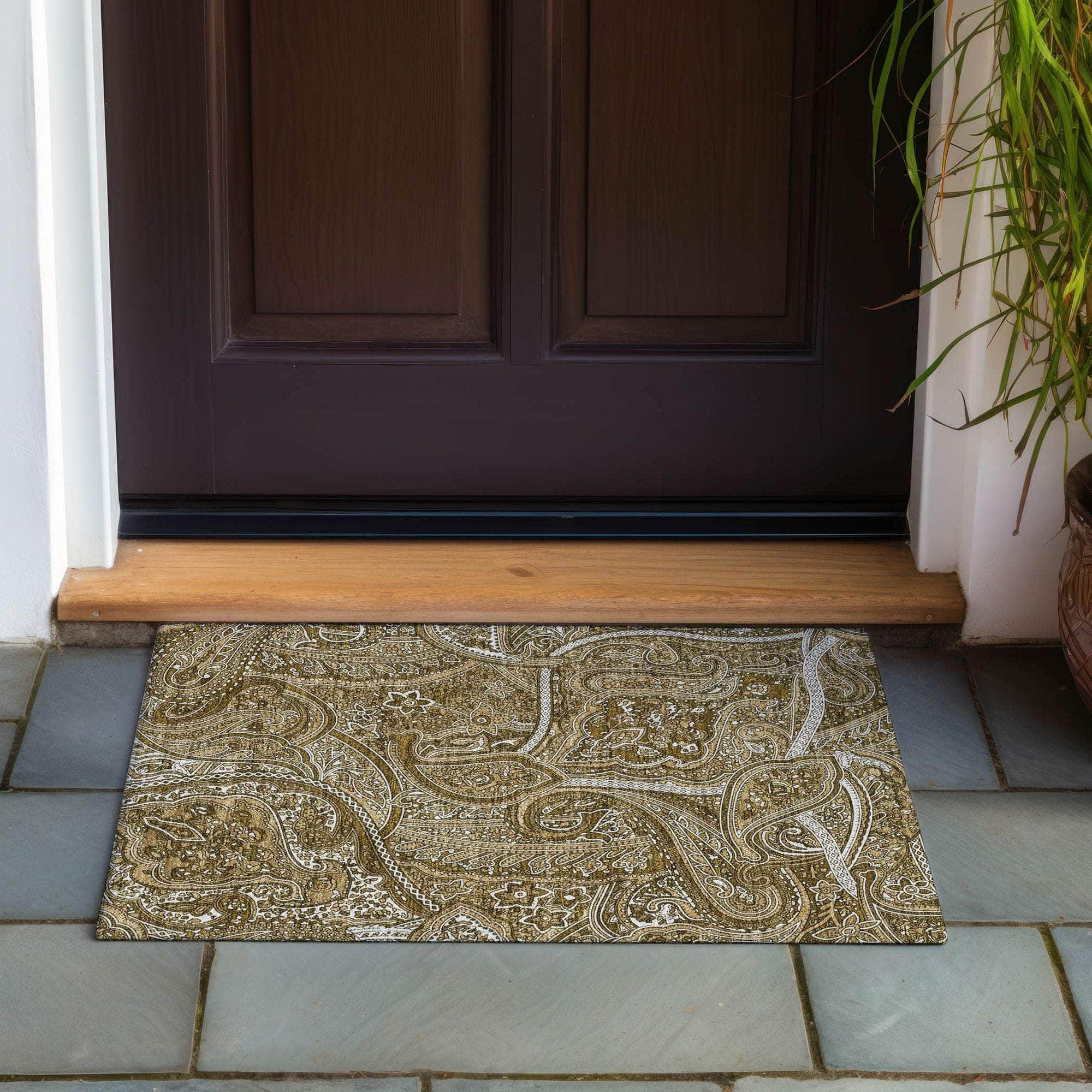 Machine Made ACN623 Brown Rugs #color_brown