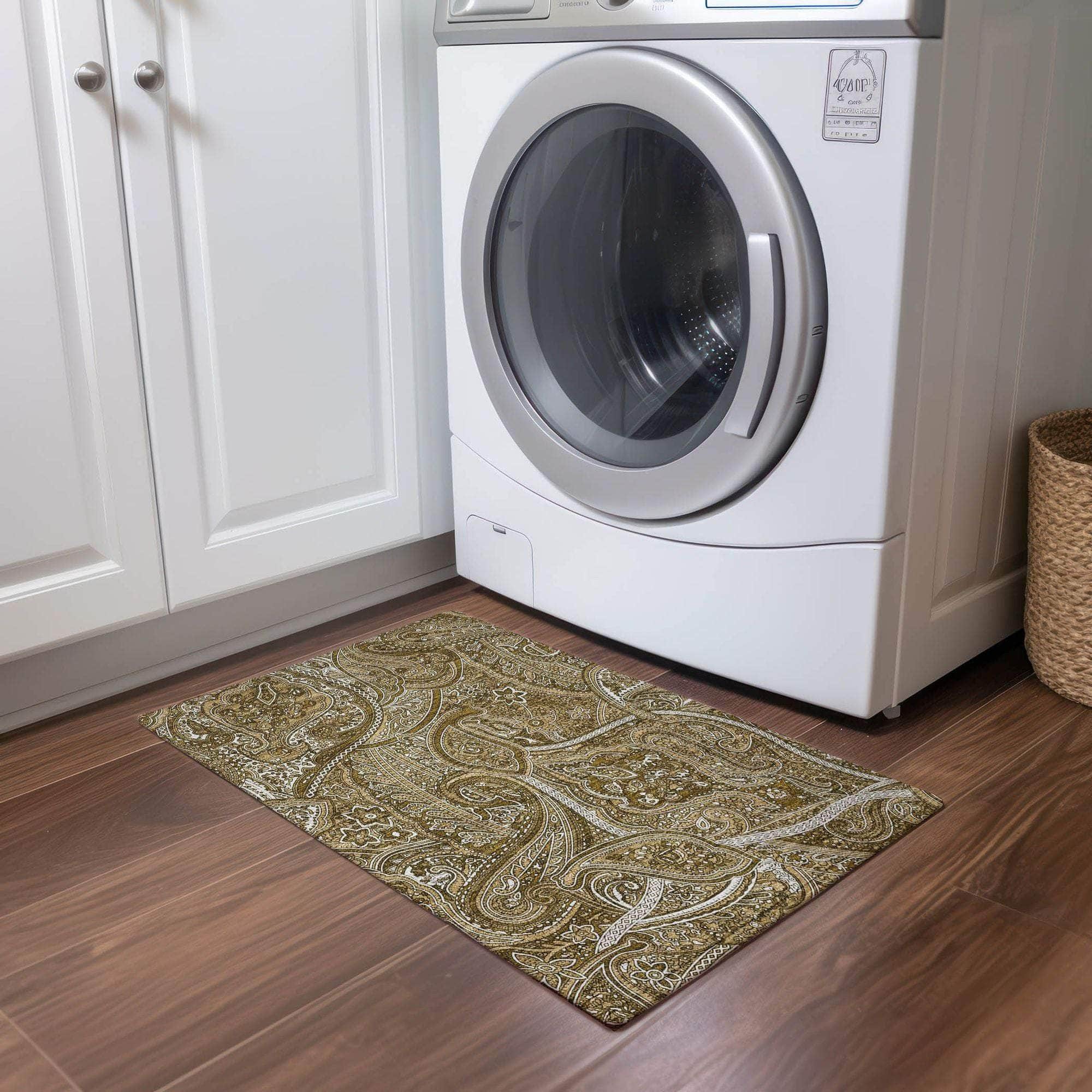 Machine Made ACN623 Brown Rugs #color_brown