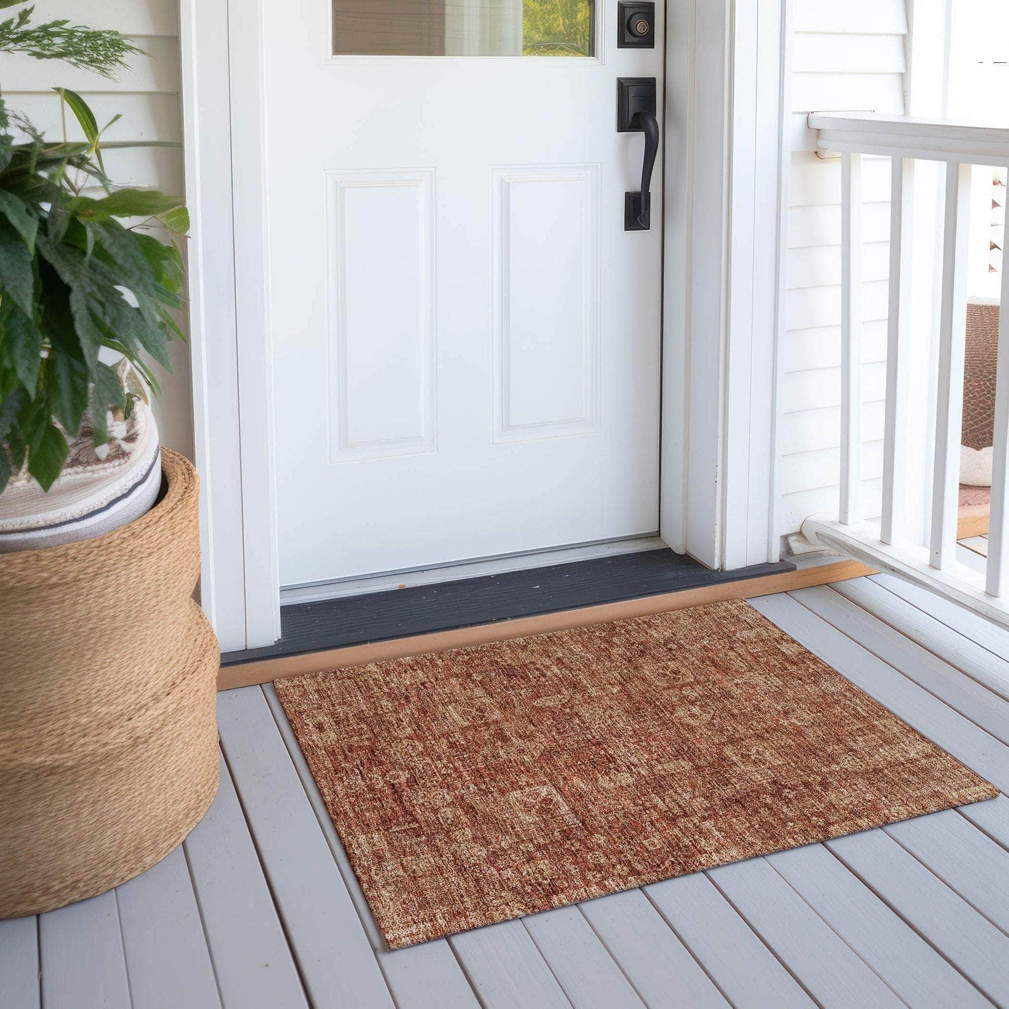 Machine Made ACN637 Paprika Orange Rugs #color_paprika orange