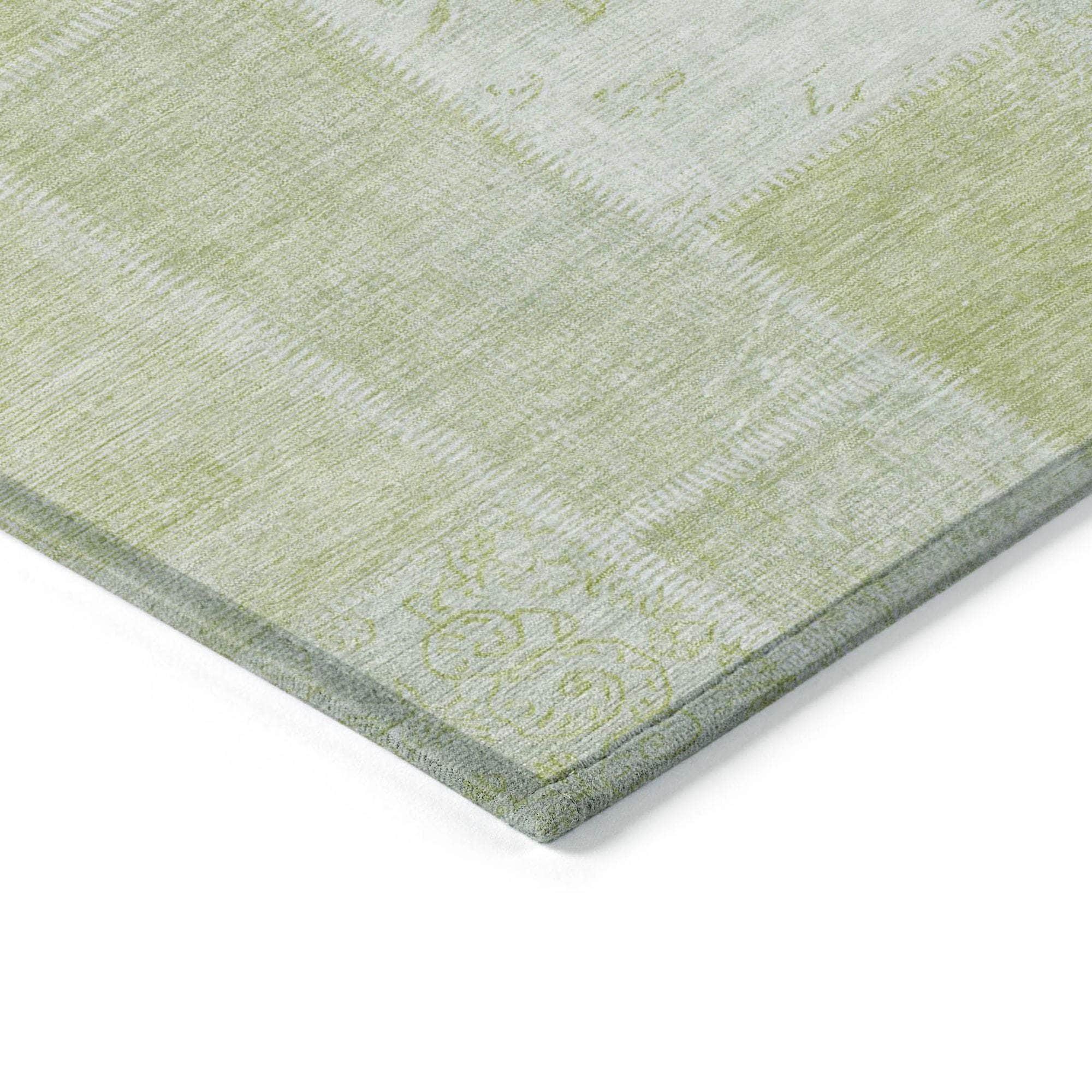 Machine Made ACN631 Aloe Green Rugs