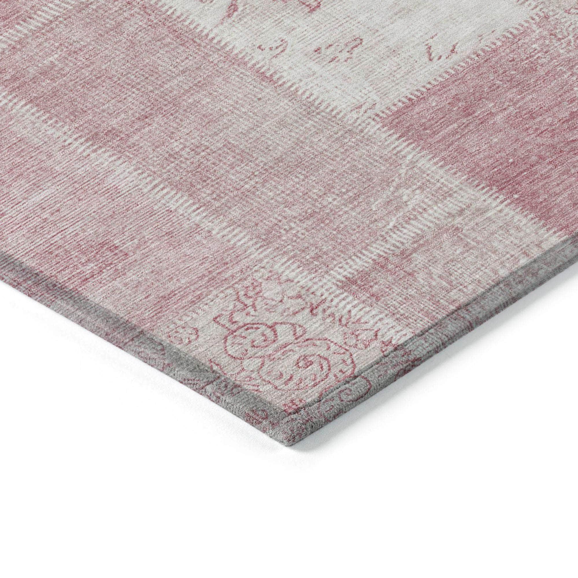Machine Made ACN631 Pink Rugs