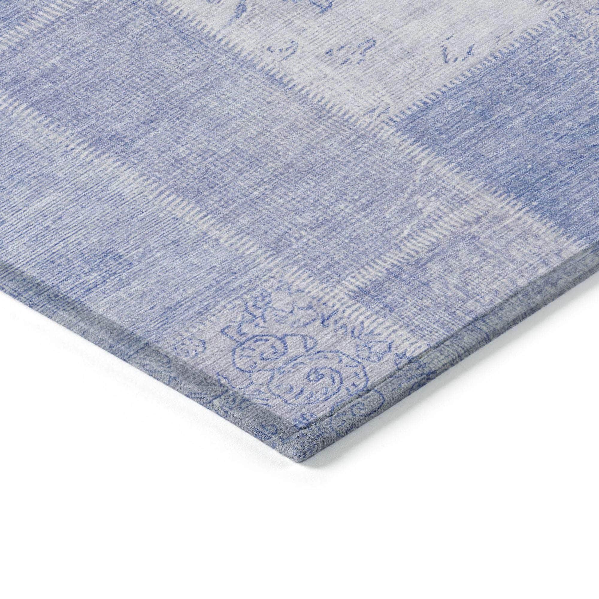Machine Made ACN631 Sky Blue Rugs