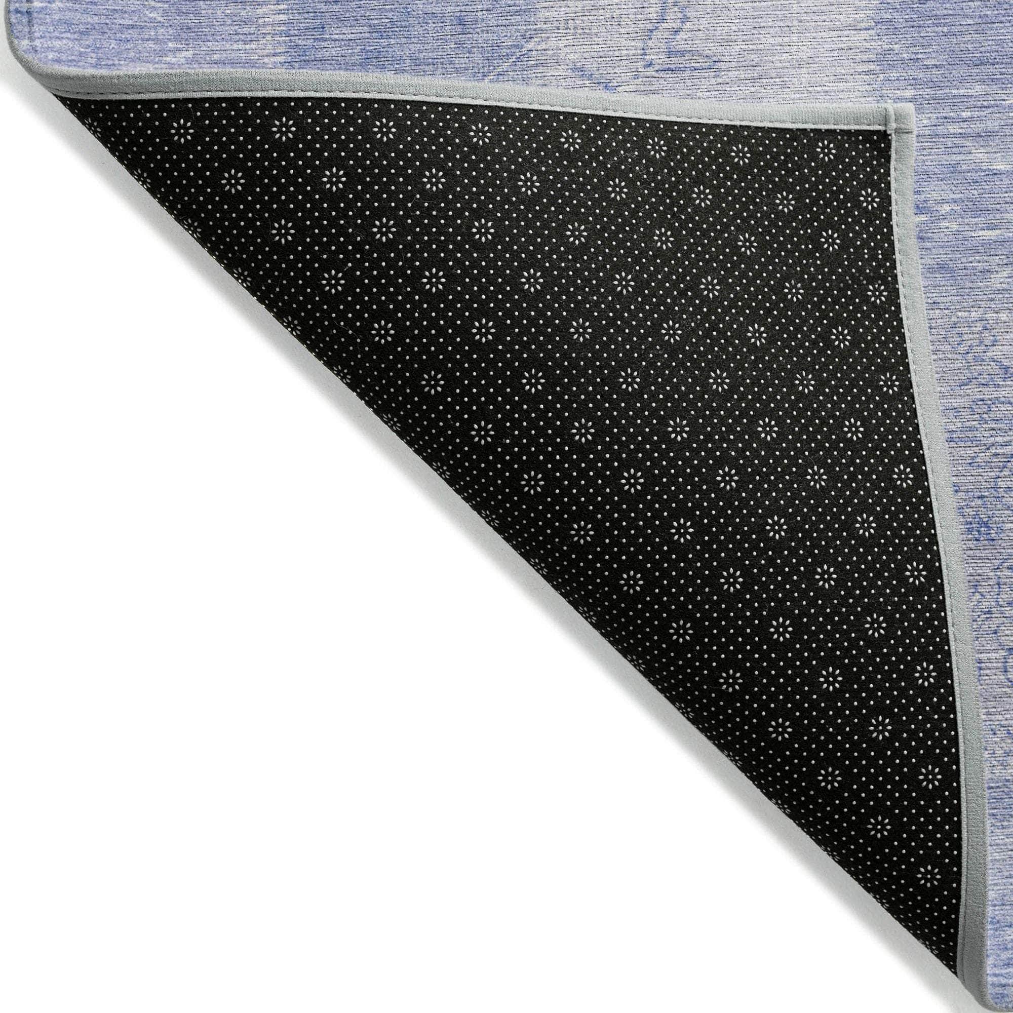 Machine Made ACN631 Sky Blue Rugs