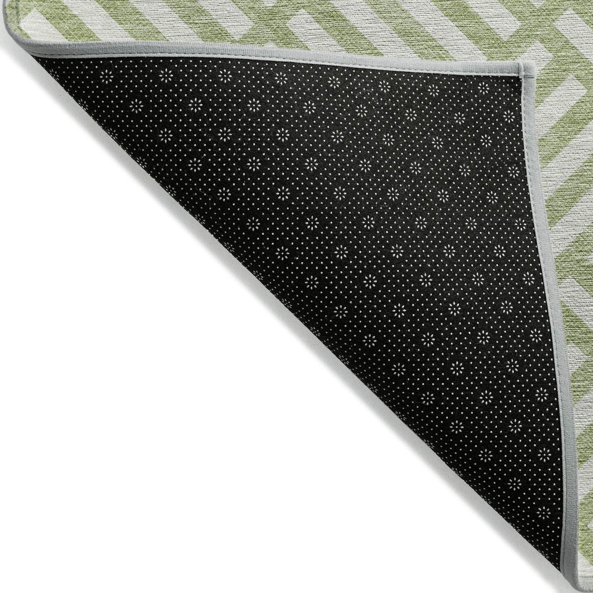 Machine Made ACN620 Aloe Green Rugs