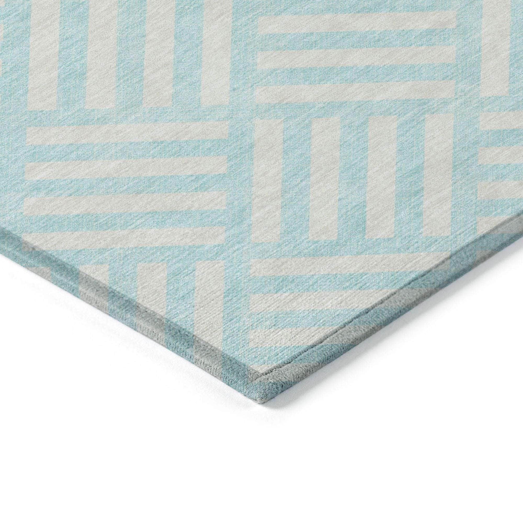 Machine Made ACN620 Aqua Teal Rugs