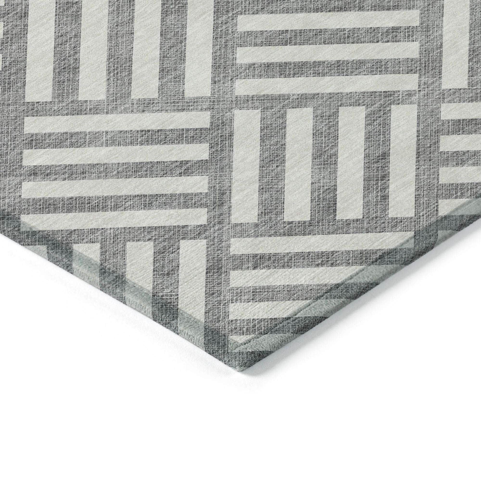 Machine Made ACN620 Gray Rugs