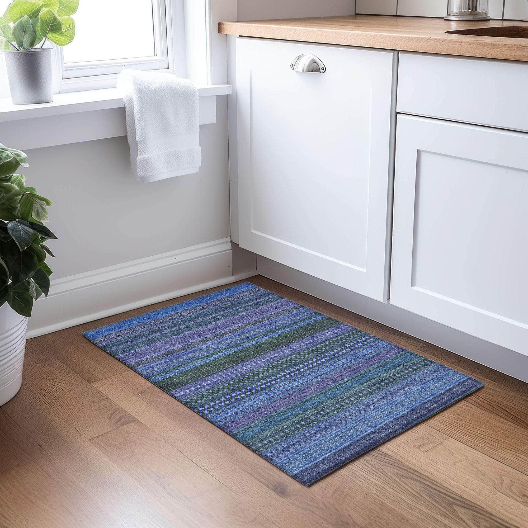 Machine Made ACN527 Blue Rugs #color_blue