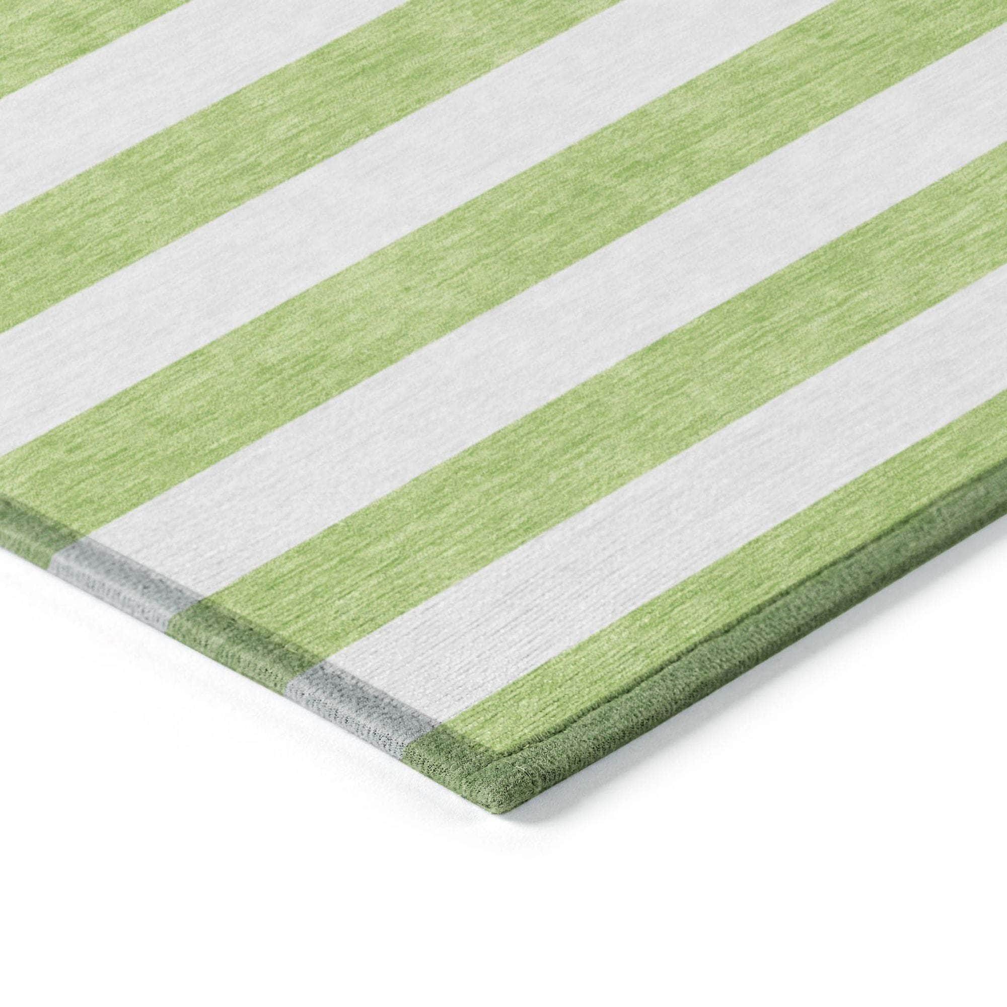 Machine Made ACN528 Lime Green Rugs