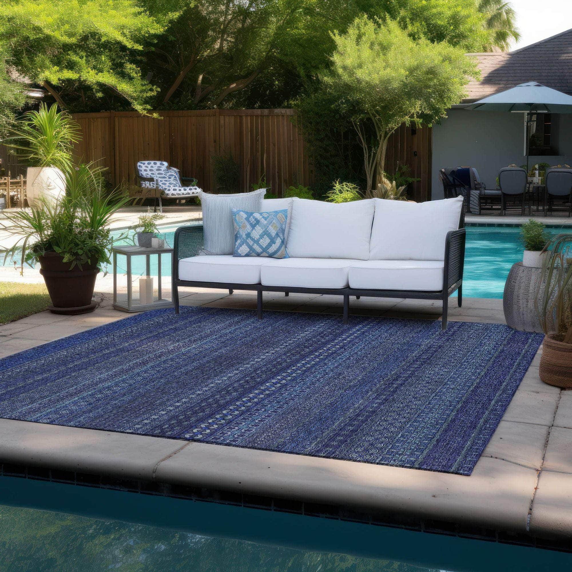 Machine Made ACN527 Navy Blue Rugs #color_navy blue